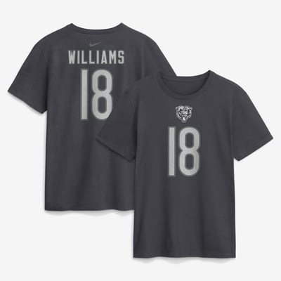 Caleb Williams Chicago Bears Nike Name & Number T-Shirt - Anthracite