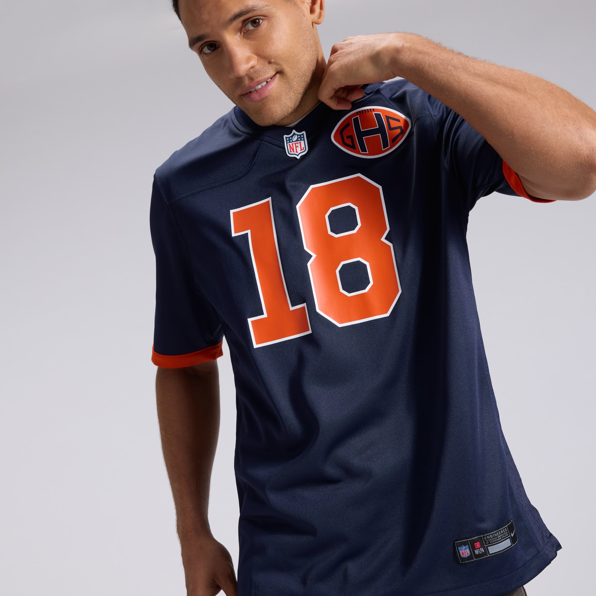 Men's Nike Caleb Williams Navy Chicago Bears 2026 Rivalries Collection Game Jersey