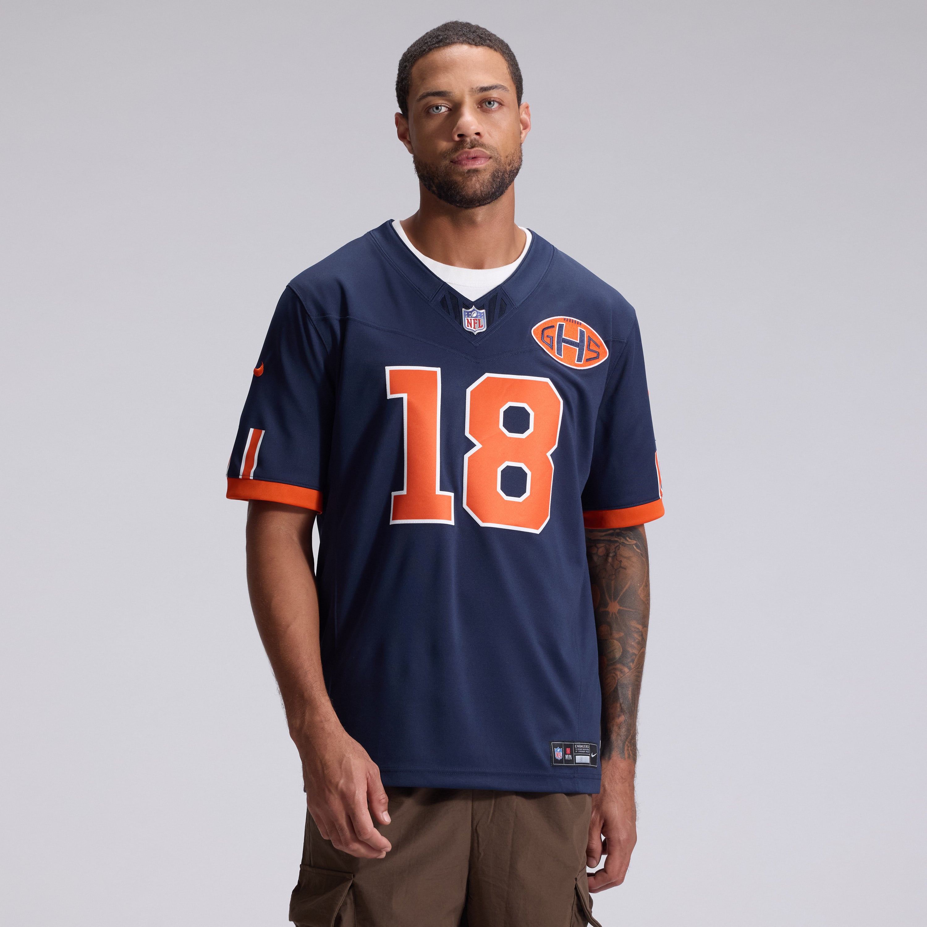 Maillot Nike Caleb Williams bleu marine Chicago Bears Collection Rivalités 2026, édition limitée cousue