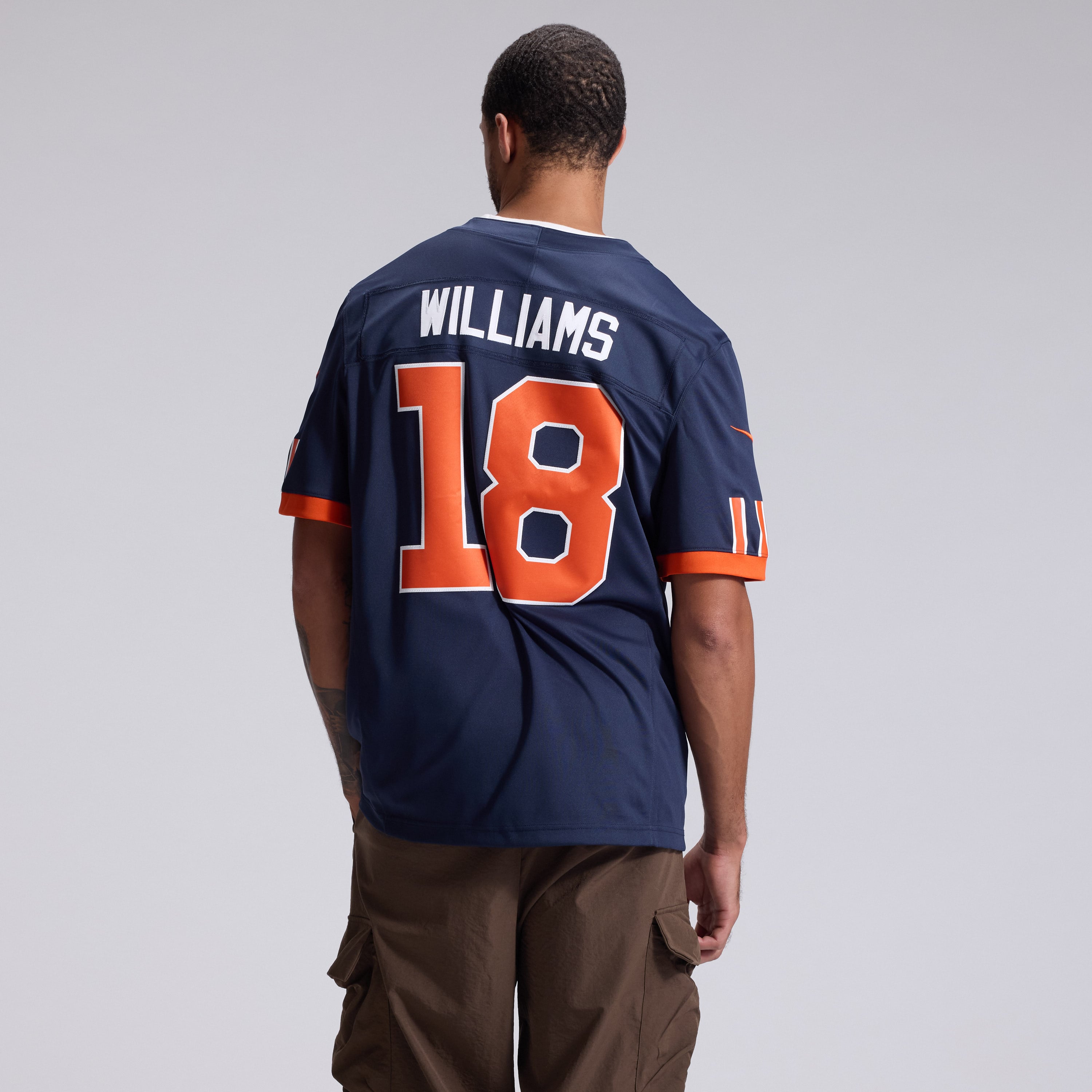 Maillot Nike Caleb Williams bleu marine Chicago Bears Collection Rivalités 2026, édition limitée cousue