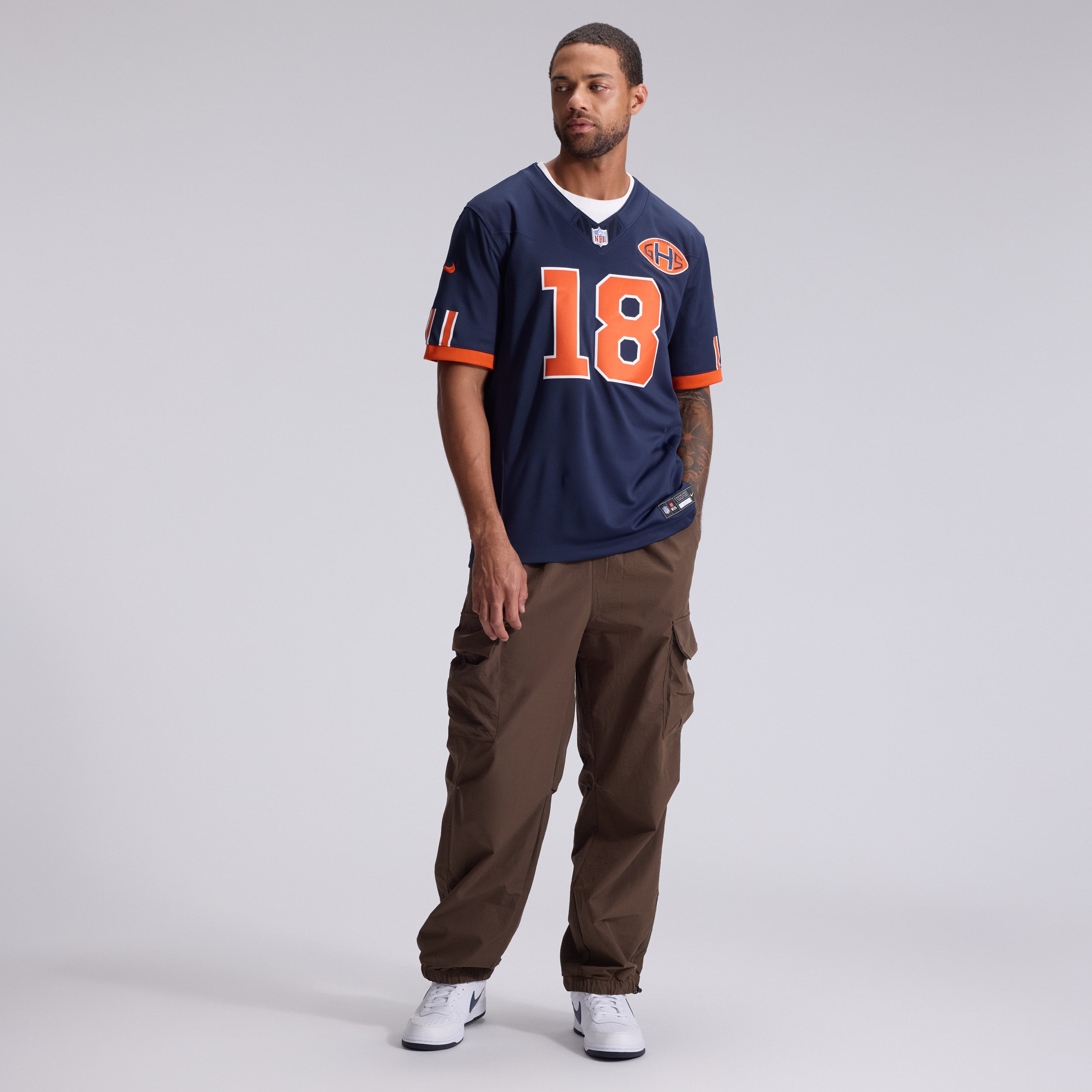 Maillot Nike Caleb Williams bleu marine Chicago Bears Collection Rivalités 2026, édition limitée cousue
