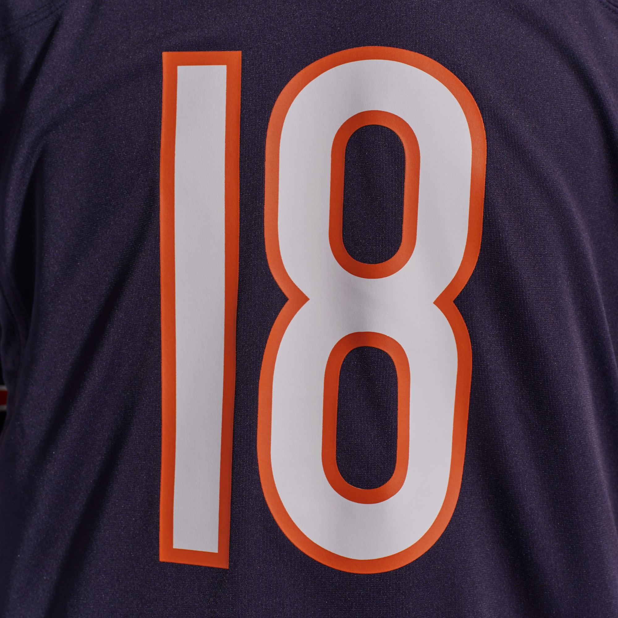 Maillot de jeu Nike Caleb Williams bleu marine pour homme des Chicago Bears