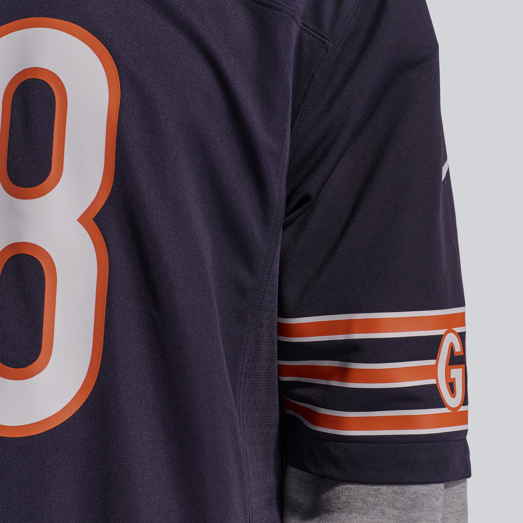 Maillot de jeu Nike Caleb Williams bleu marine pour homme des Chicago Bears