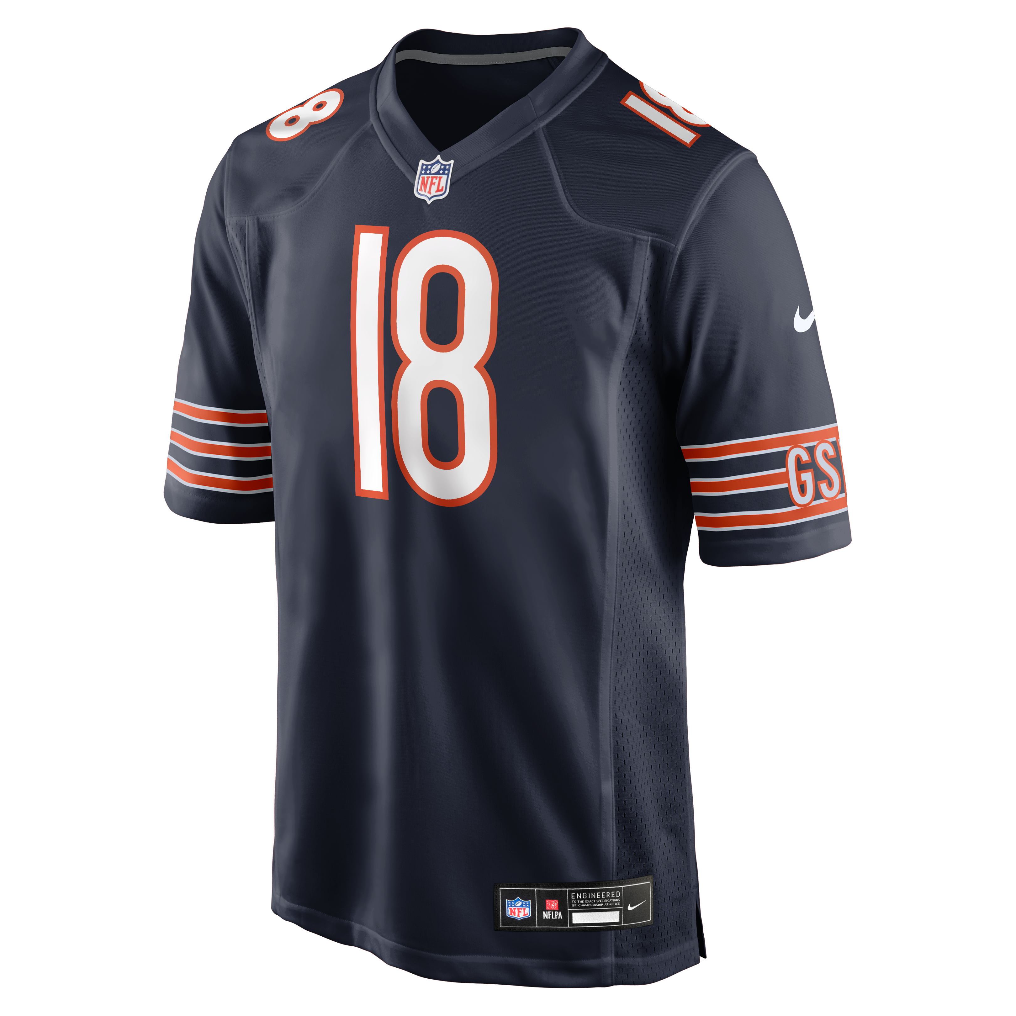 Maillot de jeu Nike Caleb Williams bleu marine pour homme des Chicago Bears