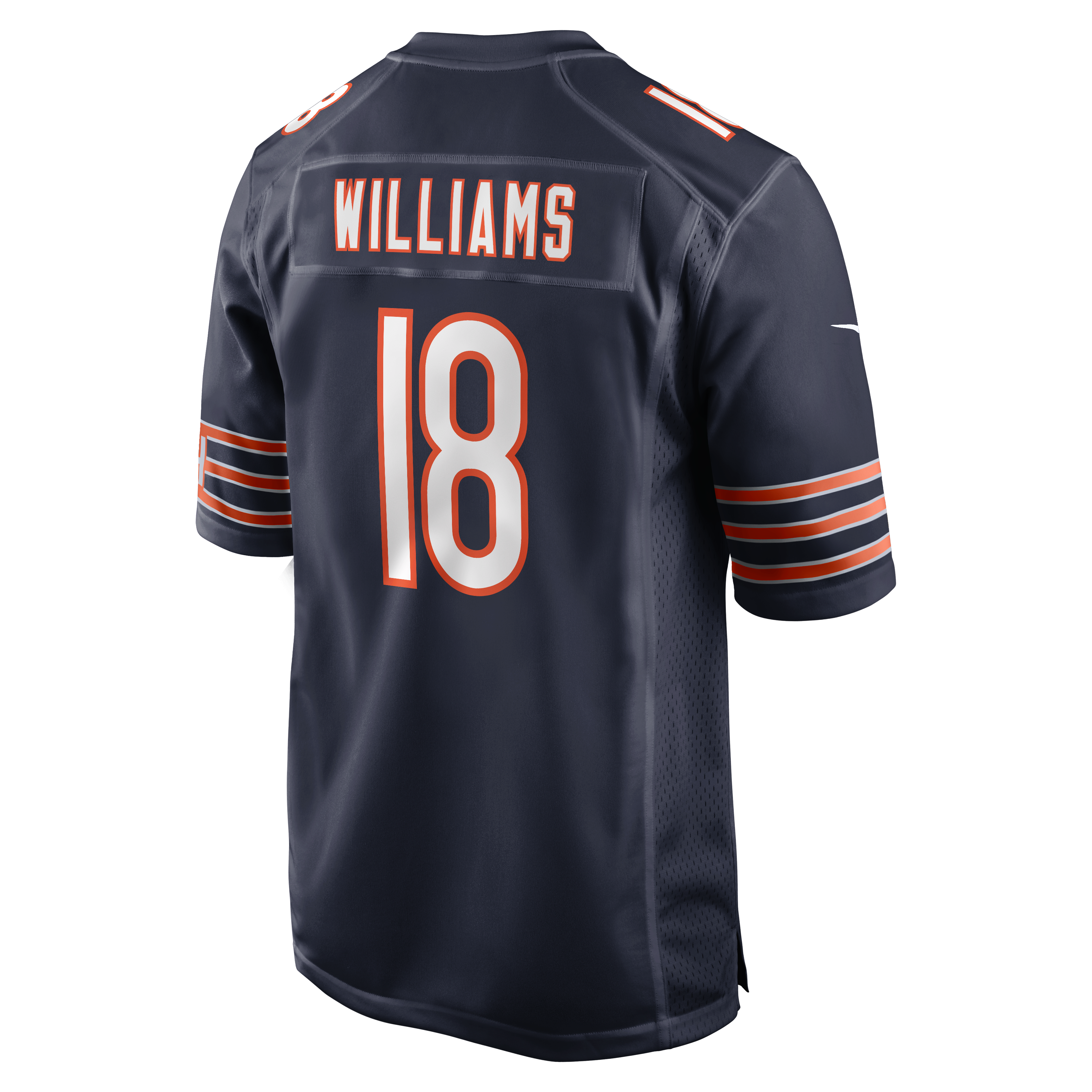 Maillot de jeu Nike Caleb Williams bleu marine pour homme des Chicago Bears