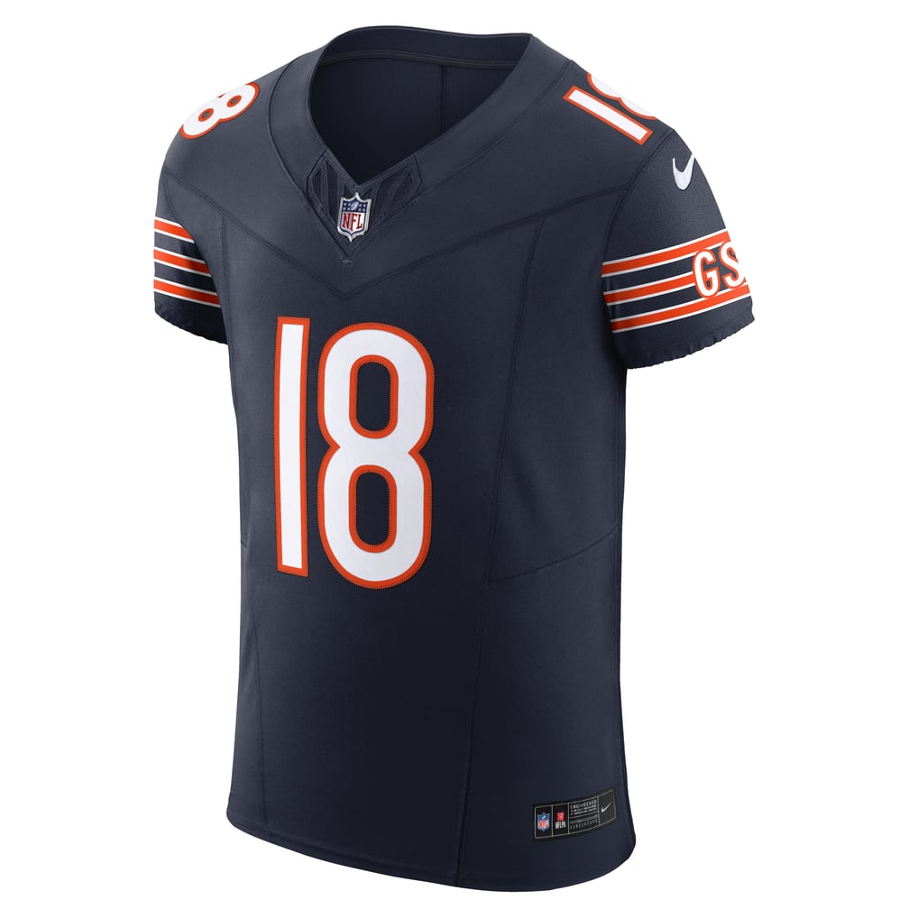 Caleb Williams Chicago Bears Nike Team Vapor F.U.S.E. Elite Jersey ...