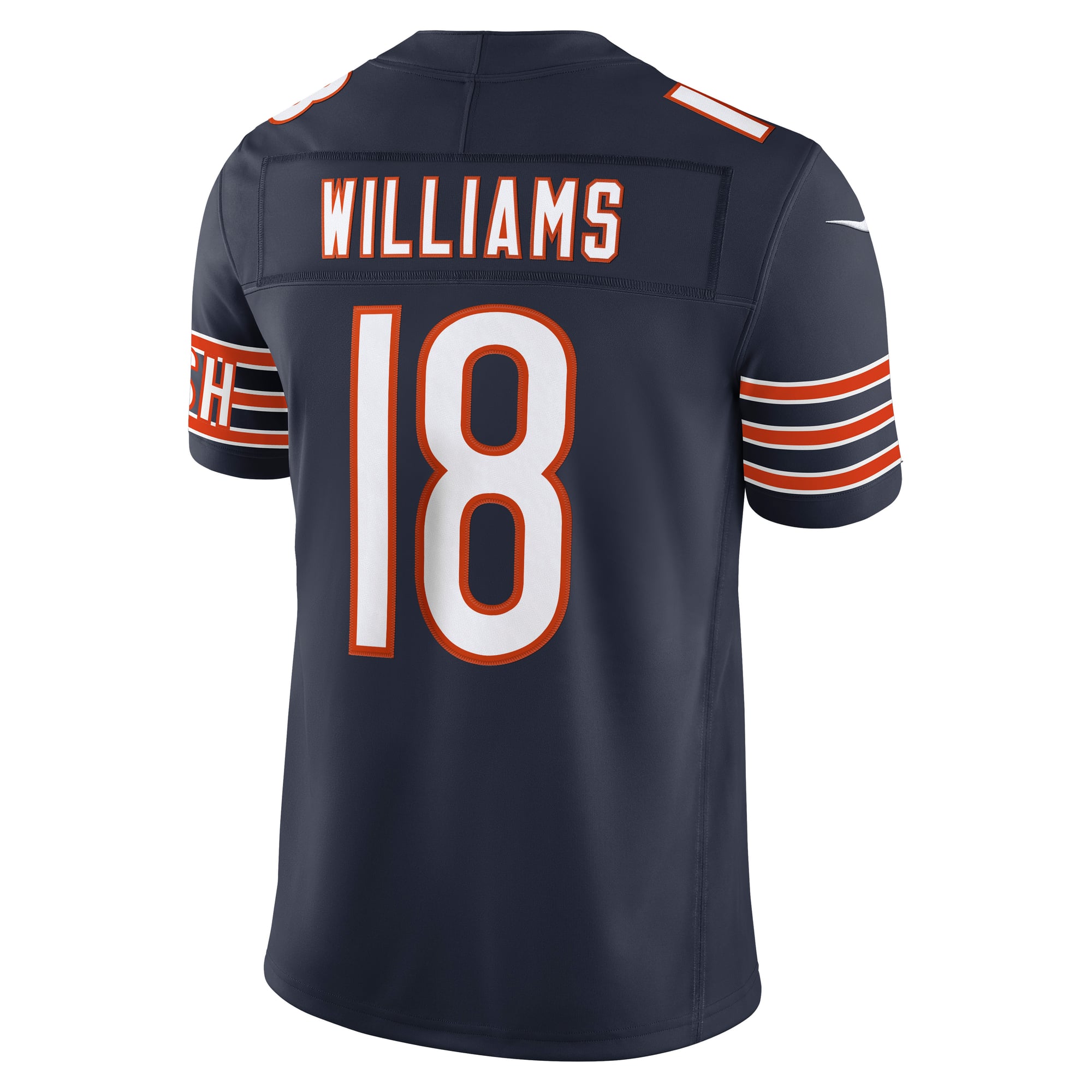 Men's Nike Caleb Williams Navy Chicago Bears Team Vapor F.U.S.E. Stitched Limited Jersey