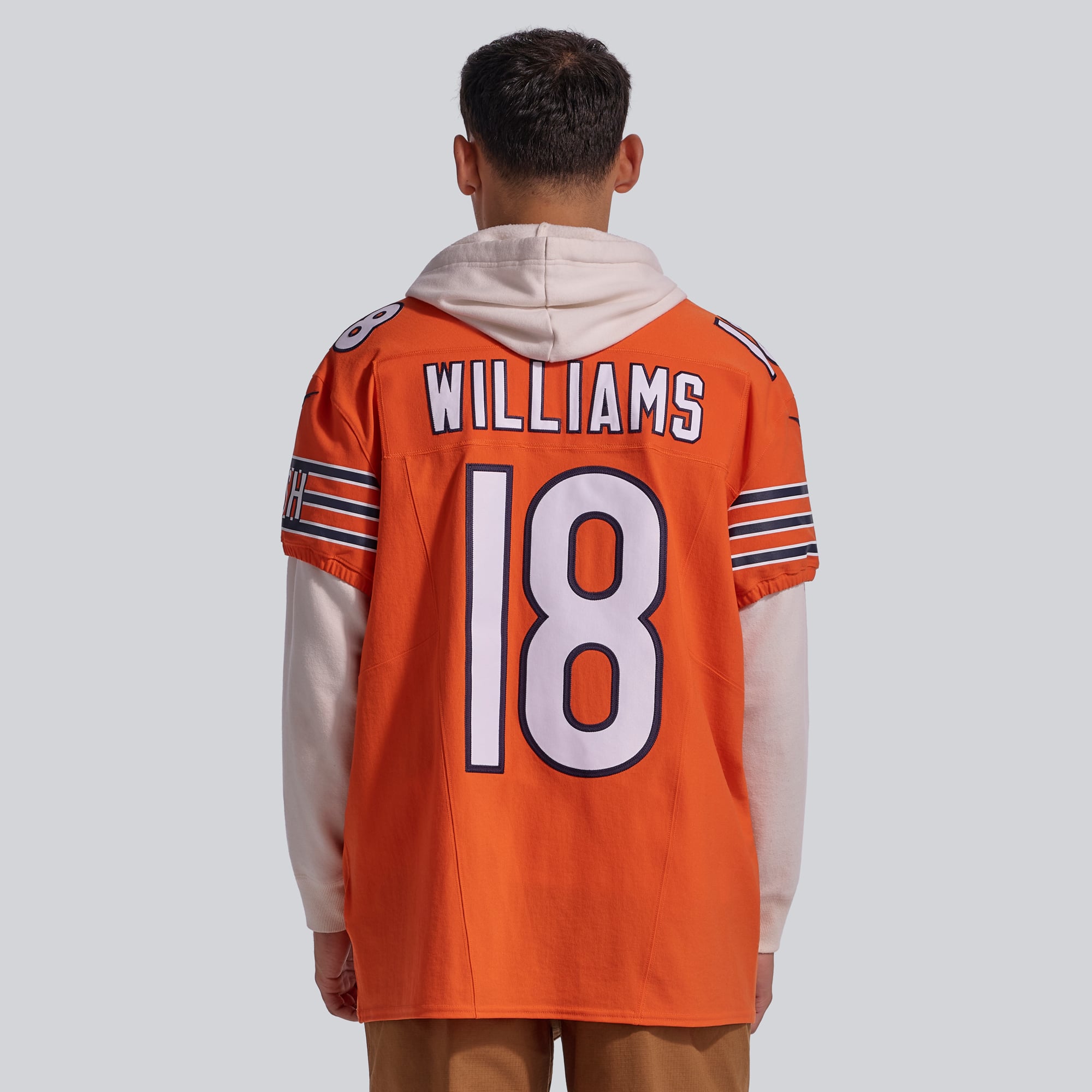 Maillot Nike Alternate Vapor F.U.S.E. Elite pour homme Caleb Williams des Chicago Bears Orange