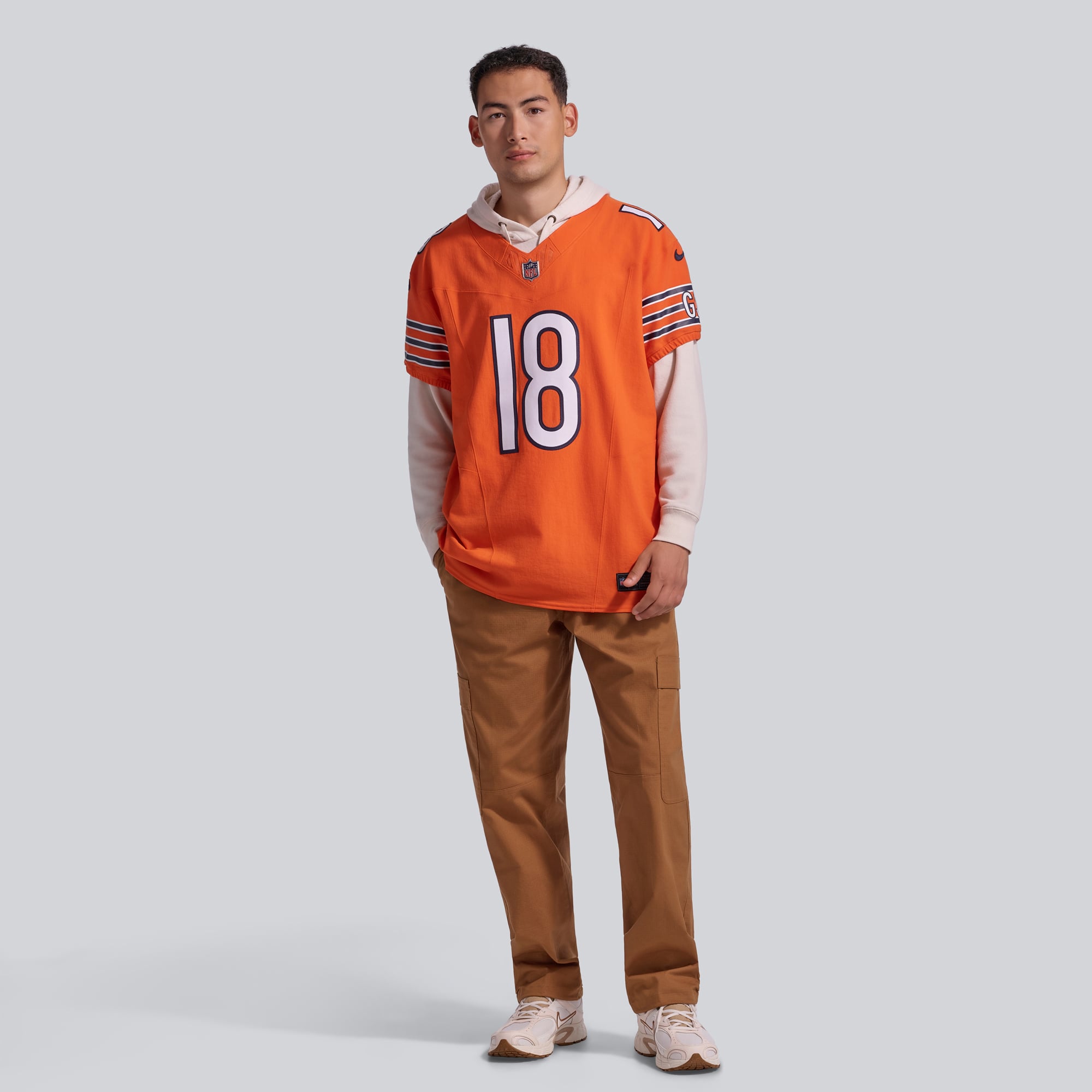 Maillot Nike Alternate Vapor F.U.S.E. Elite pour homme Caleb Williams des Chicago Bears Orange