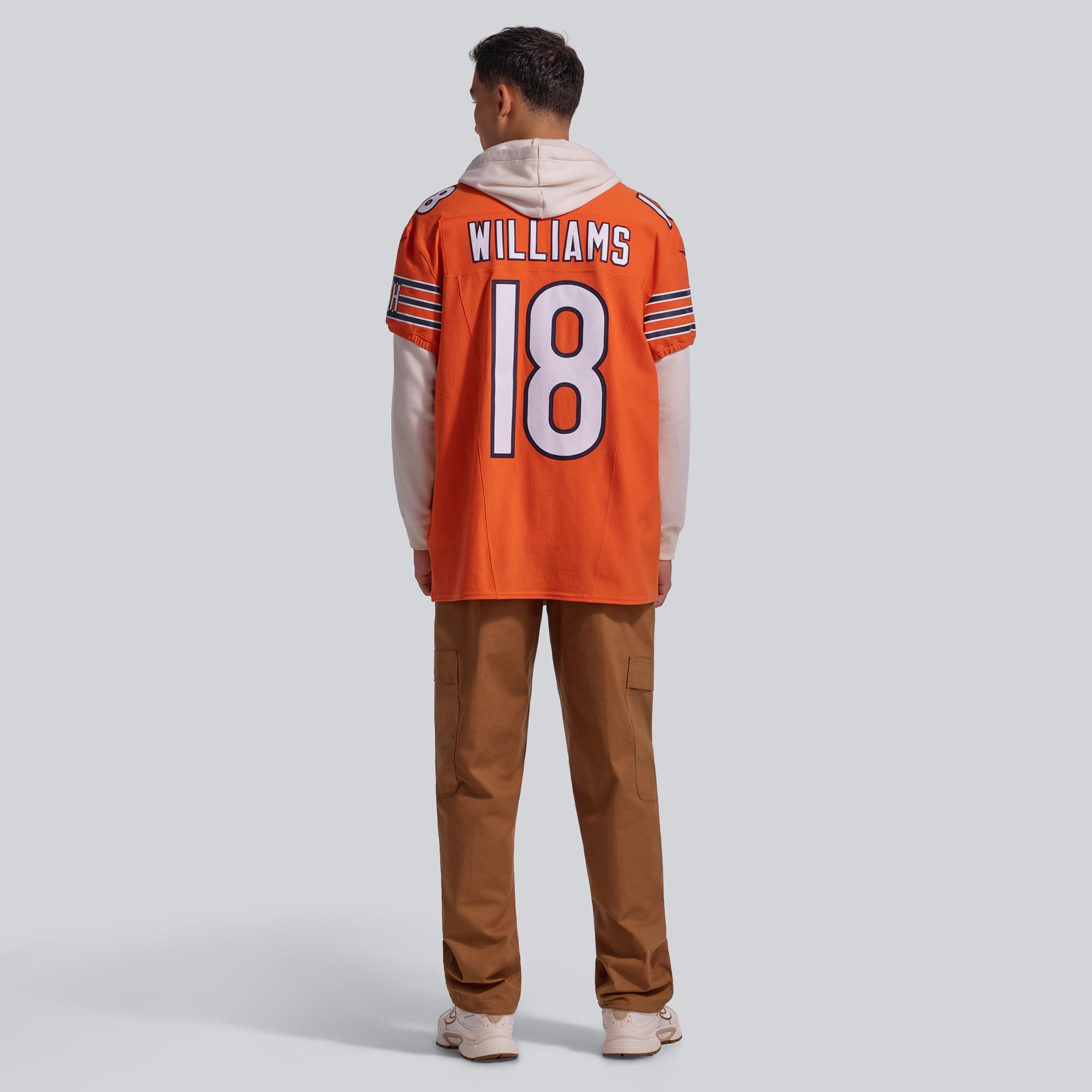 Maillot Nike Alternate Vapor F.U.S.E. Elite pour homme Caleb Williams des Chicago Bears Orange