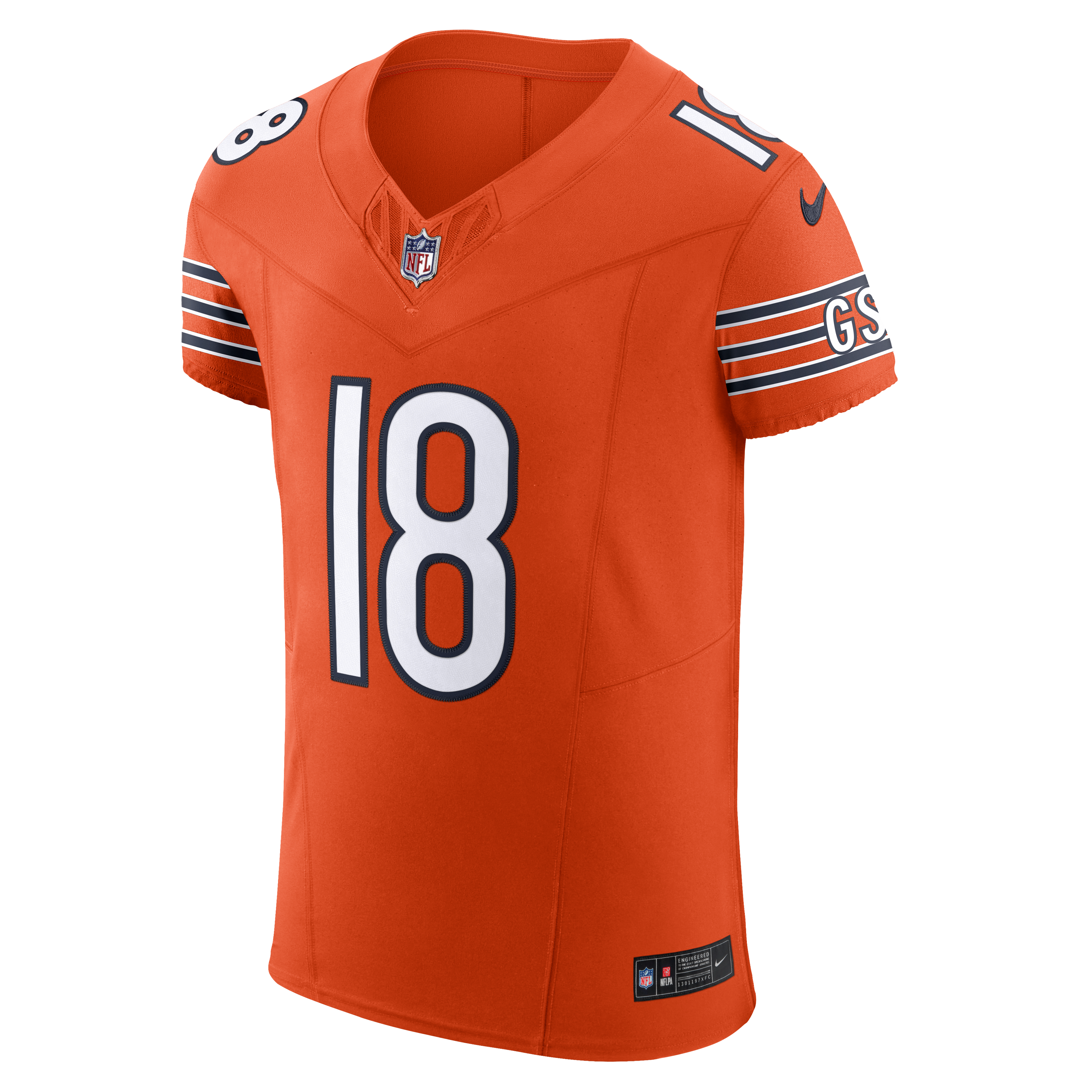 Maillot Nike Alternate Vapor F.U.S.E. Elite pour homme Caleb Williams des Chicago Bears Orange