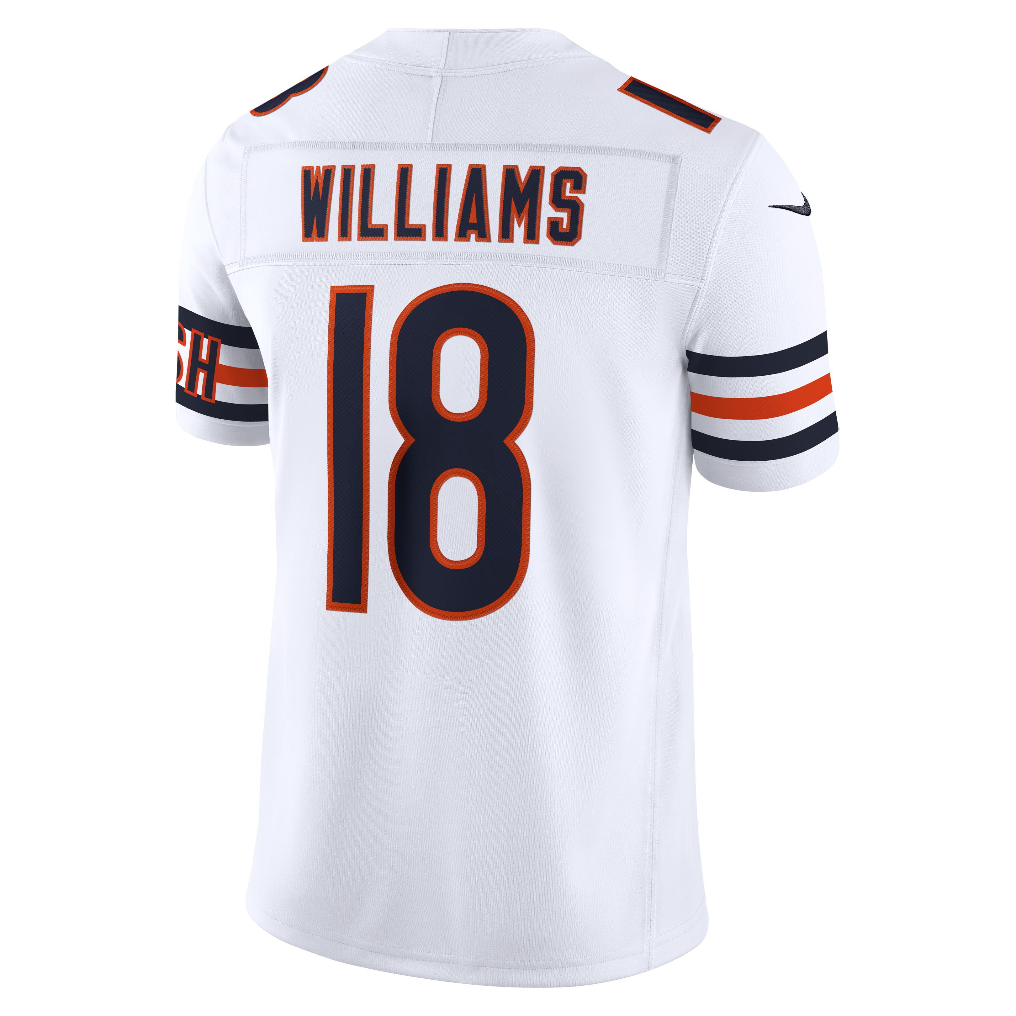Men's Nike Caleb Williams White Chicago Bears Vapor F.U.S.E. Stitched Limited Jersey