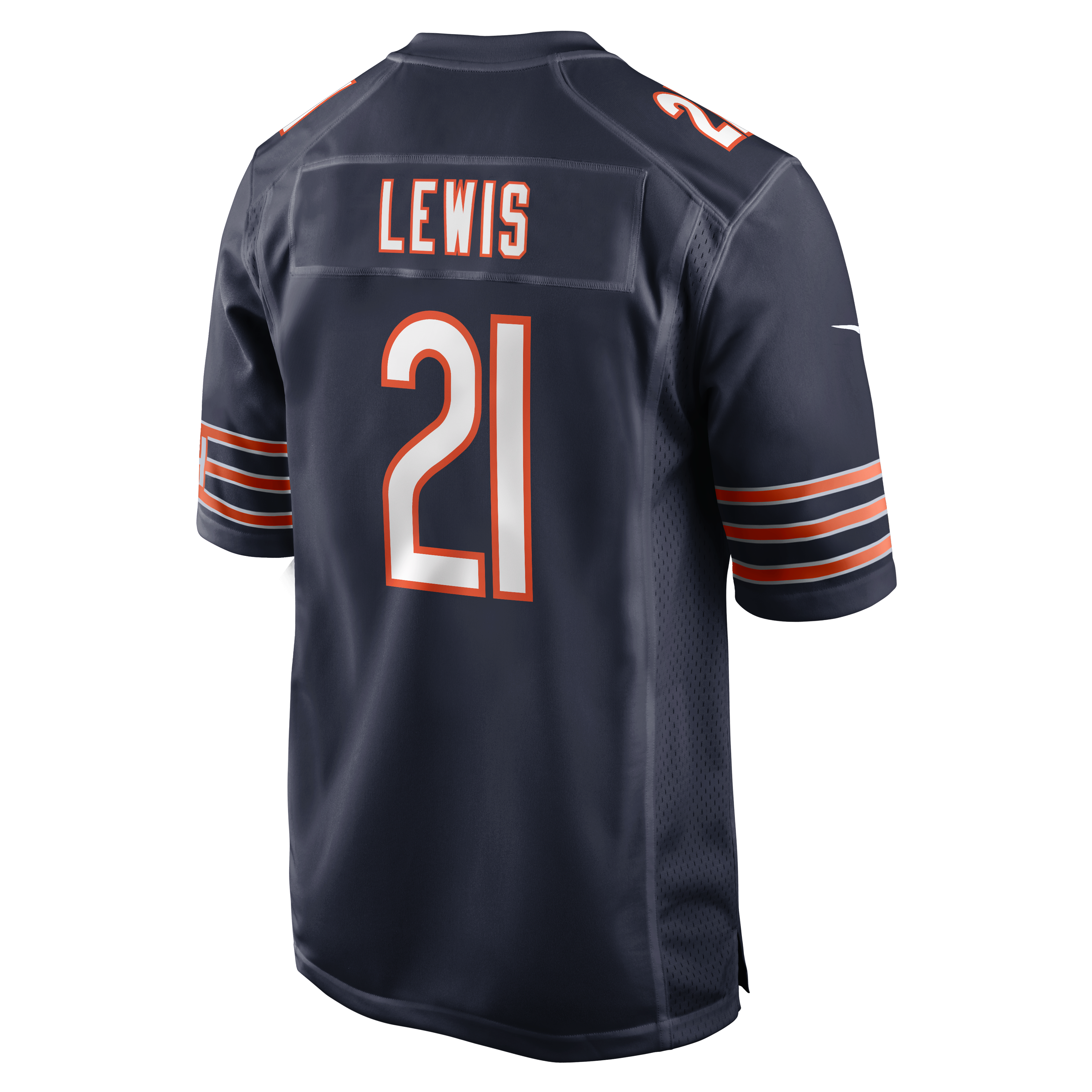 Maillot de match Nike Cameron Lewis bleu marine des Bears Chicago pour homme
