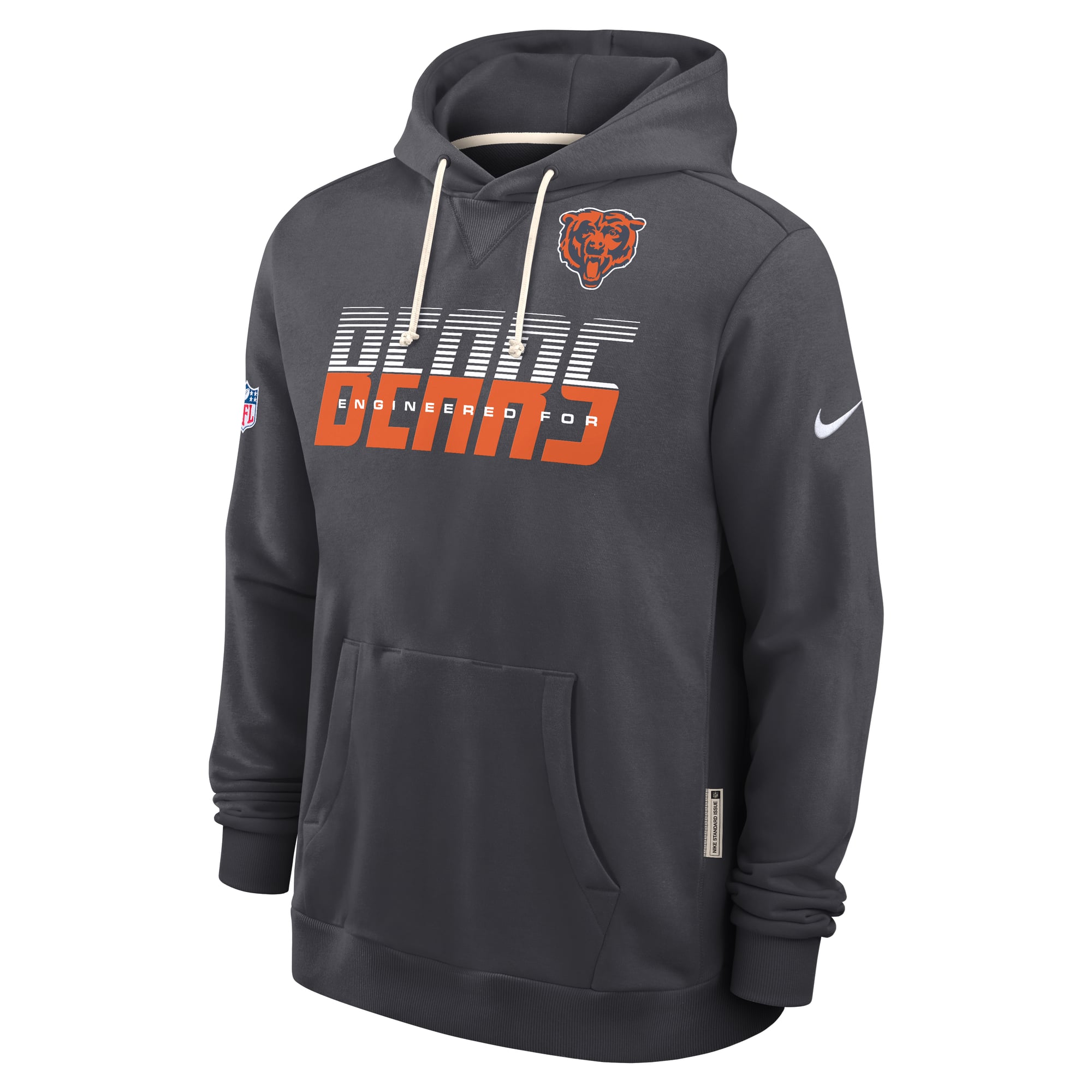 Men's Nike Navy Chicago Bears Sideline Standard Issue Top Prospect Dri-FIT Hoodie