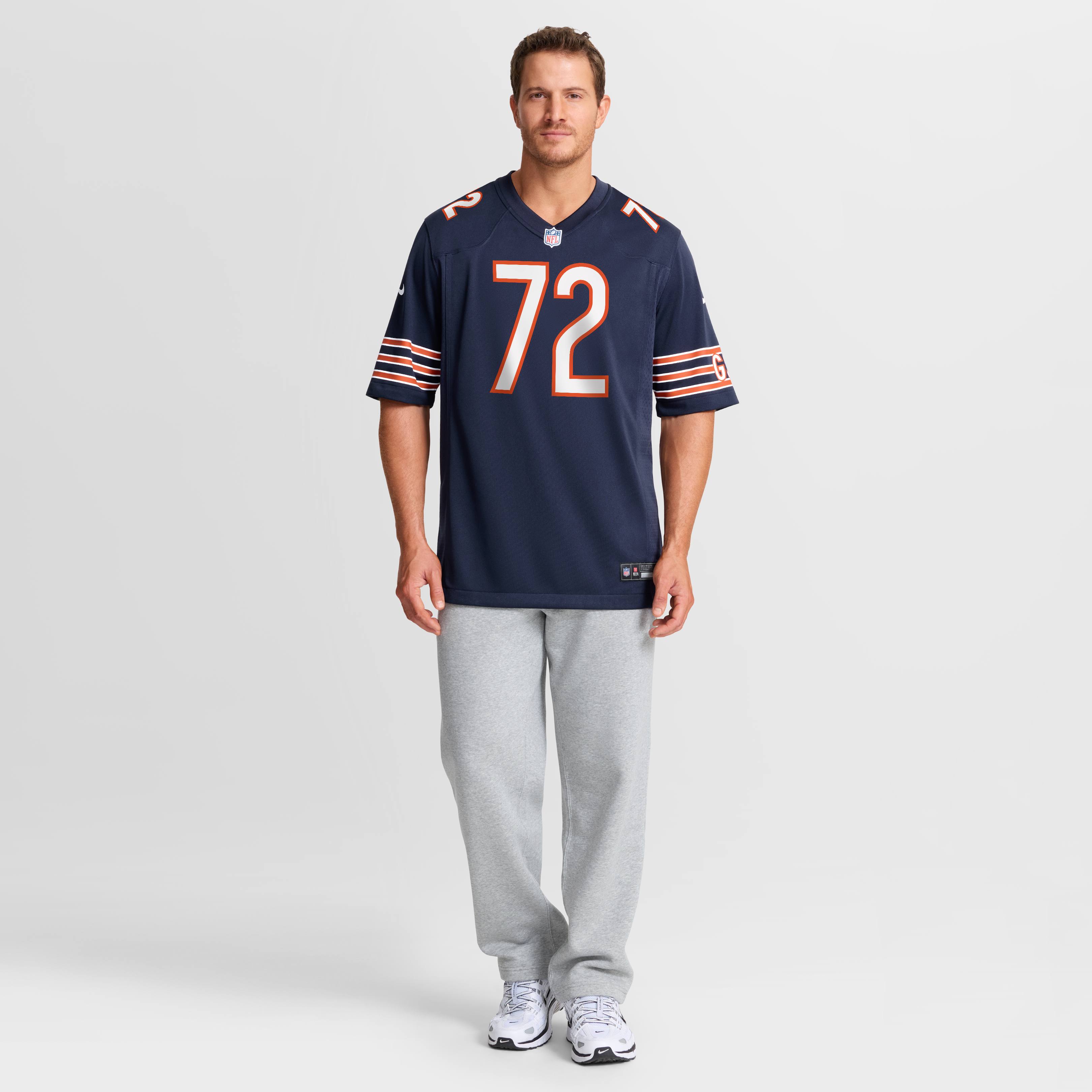 Men's Nike Christian Jones Navy Chicago Bears Team Game Jersey