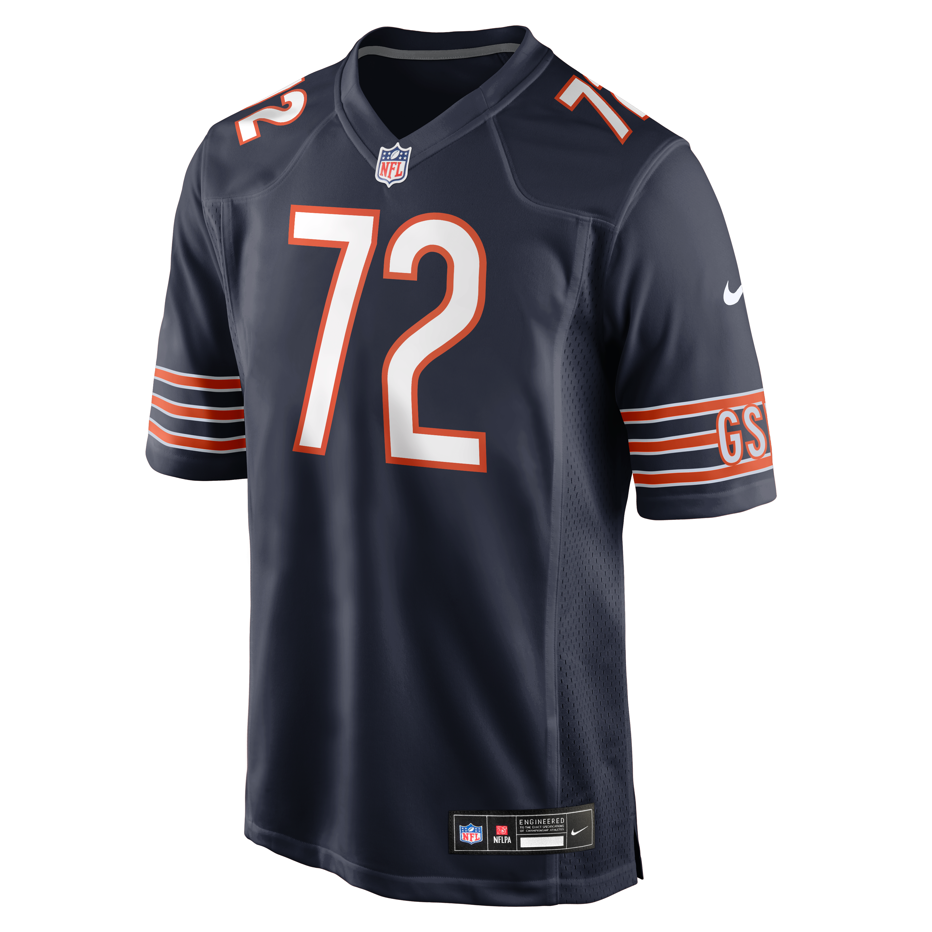 Men's Nike Christian Jones Navy Chicago Bears Team Game Jersey