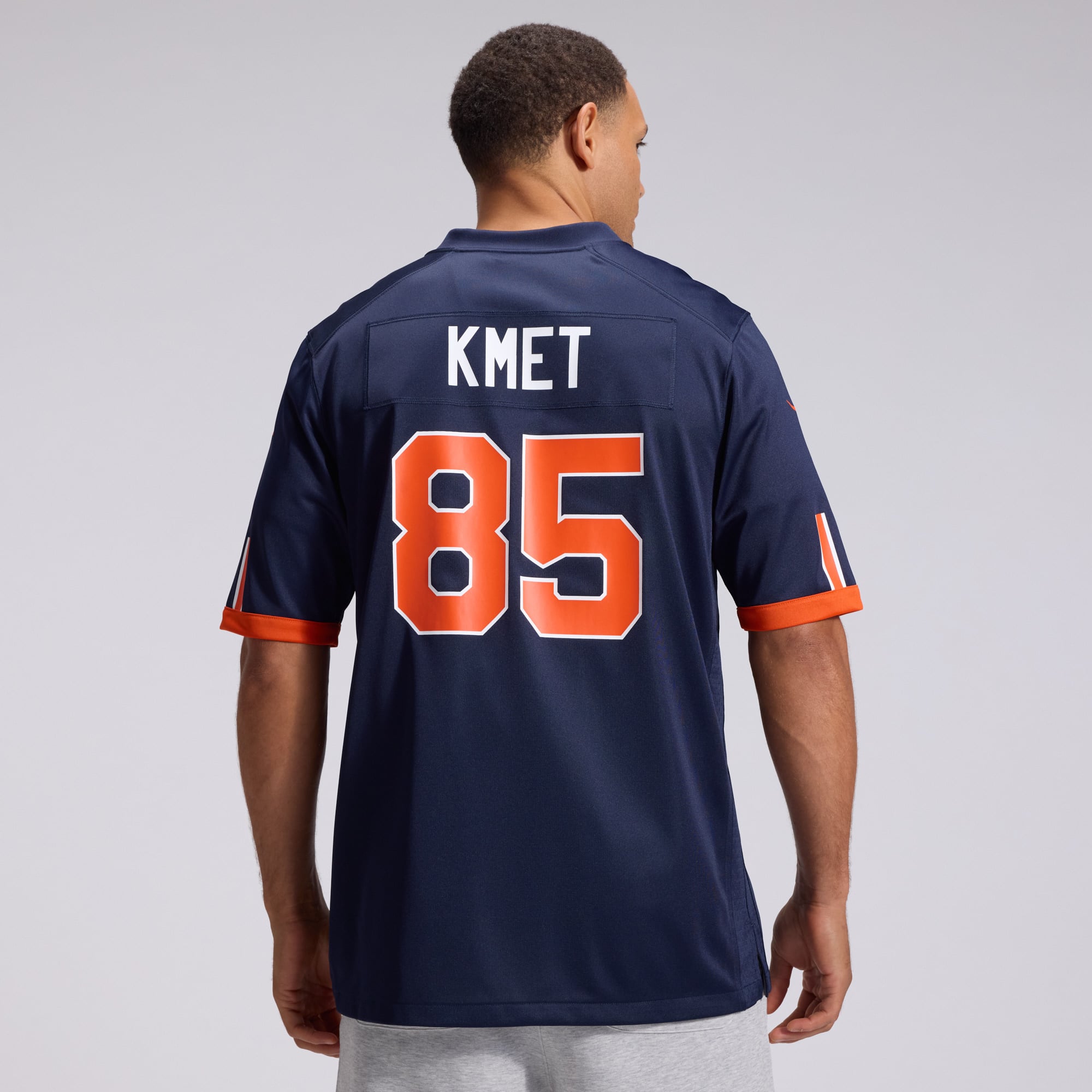 Men's Nike Cole Kmet Navy Chicago Bears 2026 Rivalries Collection Game Jersey