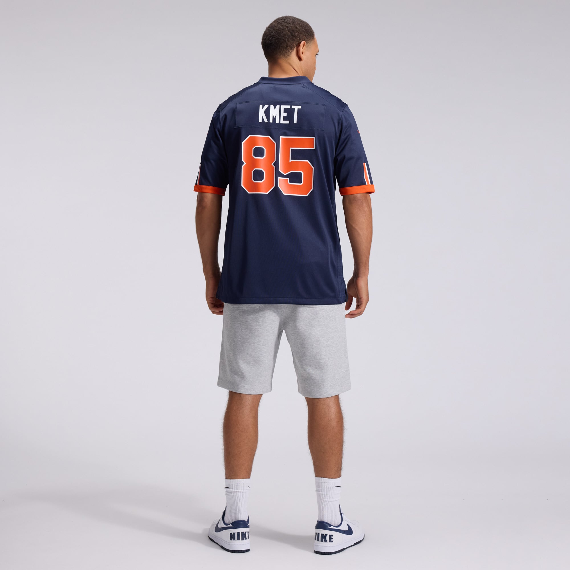 Men's Nike Cole Kmet Navy Chicago Bears 2026 Rivalries Collection Game Jersey