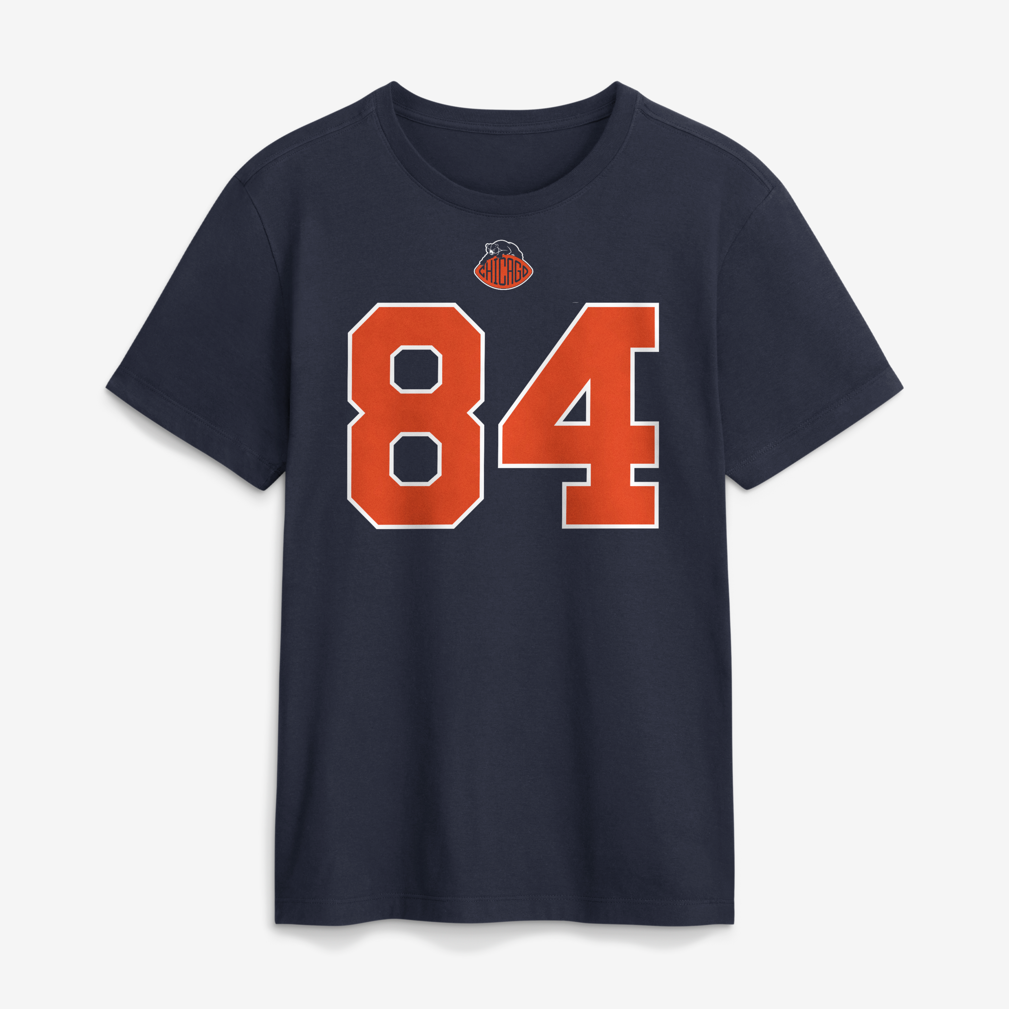 T-shirt Nike Colston Loveland bleu marine Chicago Bears Collection Rivalités 2026 pour homme, avec nom et numéro du joueur
