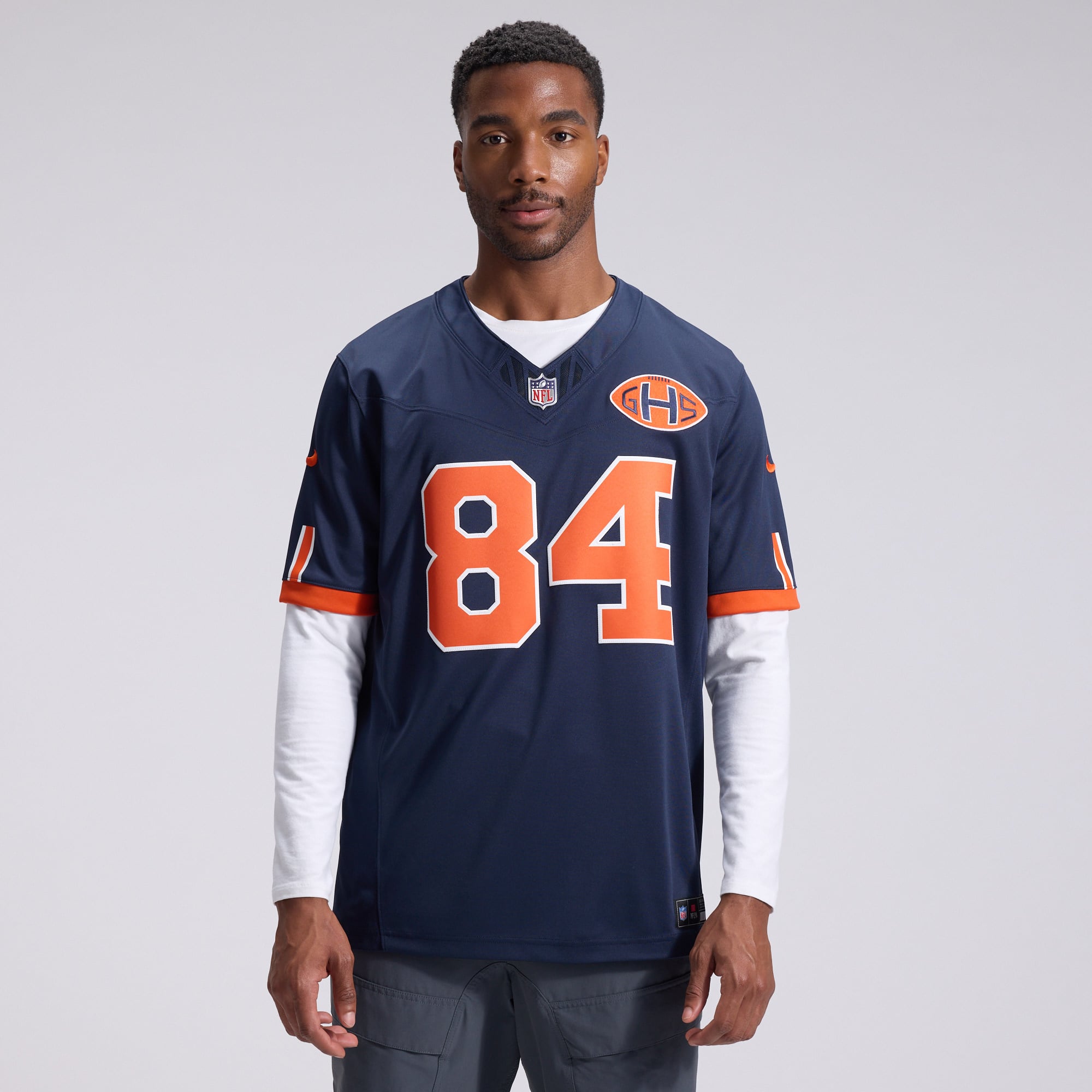 Maillot Nike Colston Loveland bleu marine Chicago Bears Collection Rivalités 2026, édition limitée cousue