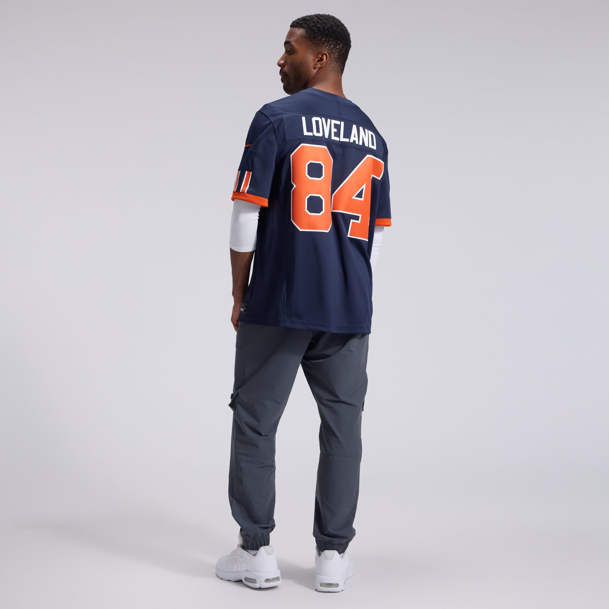 Maillot Nike Colston Loveland bleu marine Chicago Bears Collection Rivalités 2026, édition limitée cousue