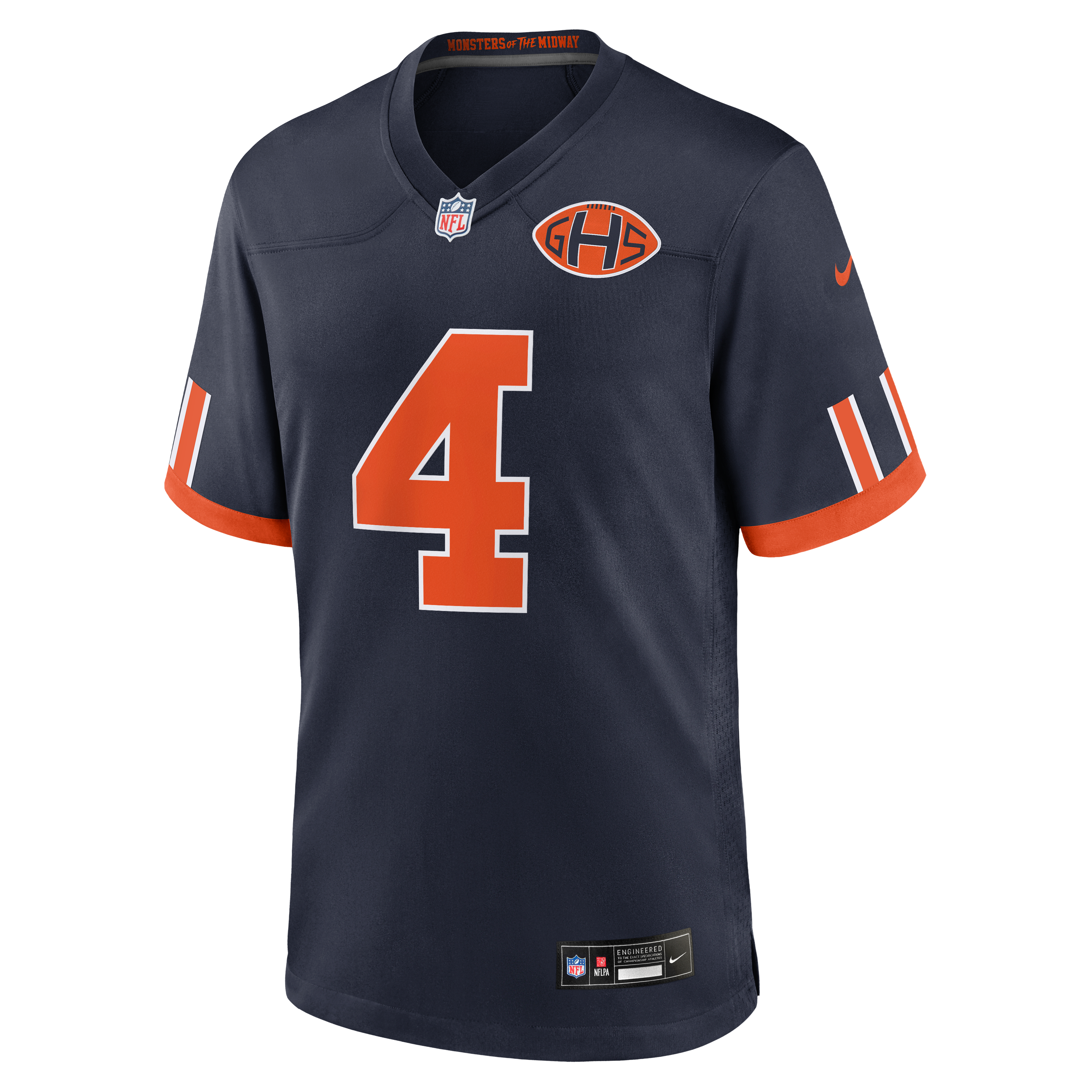 Men's Nike D'Andre Swift Navy Chicago Bears 2026 Rivalries Collection Game Jersey