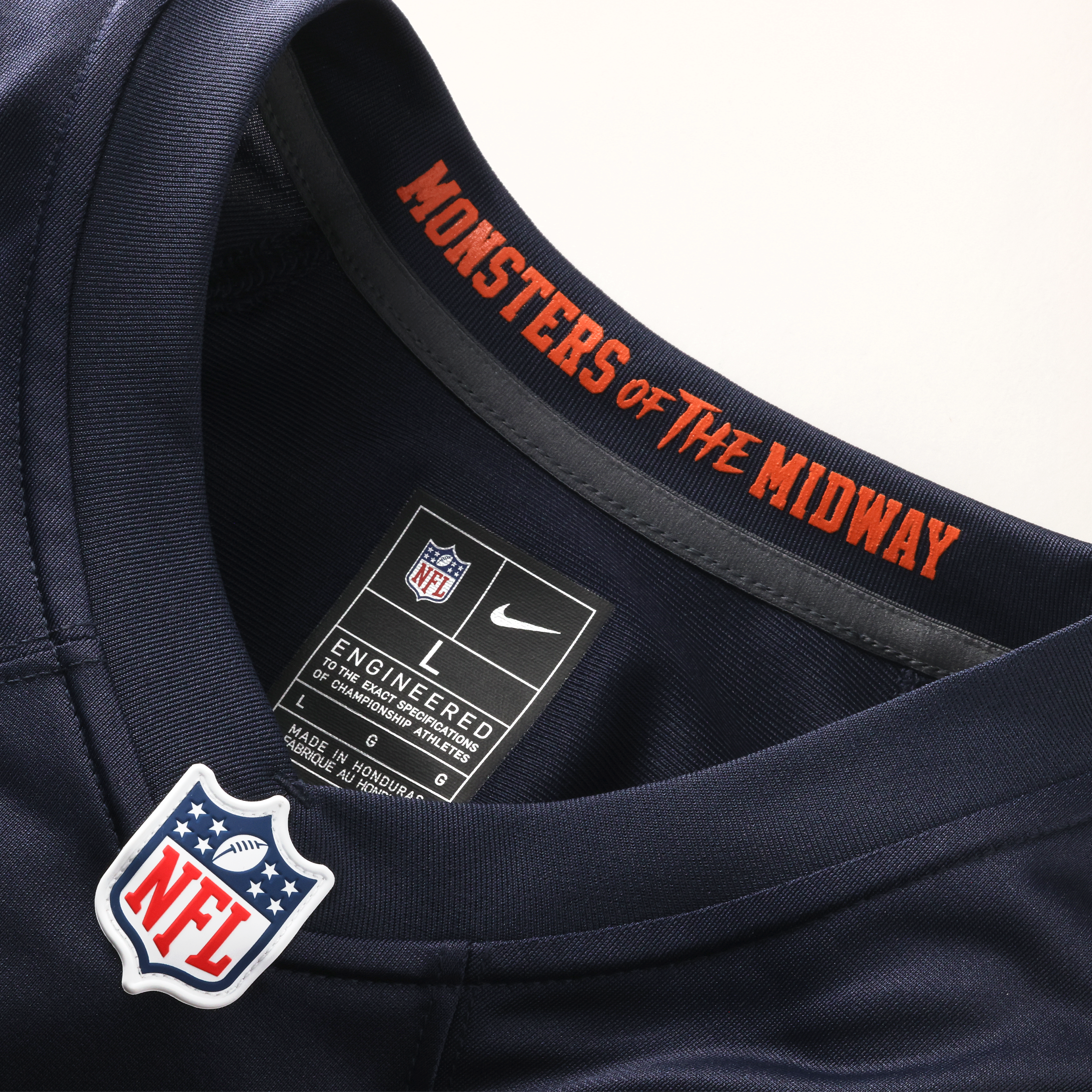 Men's Nike D'Andre Swift Navy Chicago Bears 2026 Rivalries Collection Game Jersey