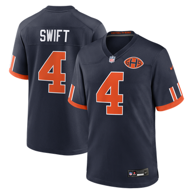 D'Andre Swift Chicago Bears Nike 2026 Rivalries Collection Game Jersey - Navy