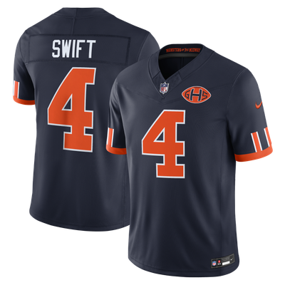 D'Andre Swift Chicago Bears Nike 2026 Rivalries Collection Stitched Limited Jersey - Navy