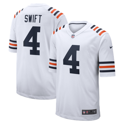 D'Andre Swift Chicago Bears Nike Alternate  Game Jersey - White