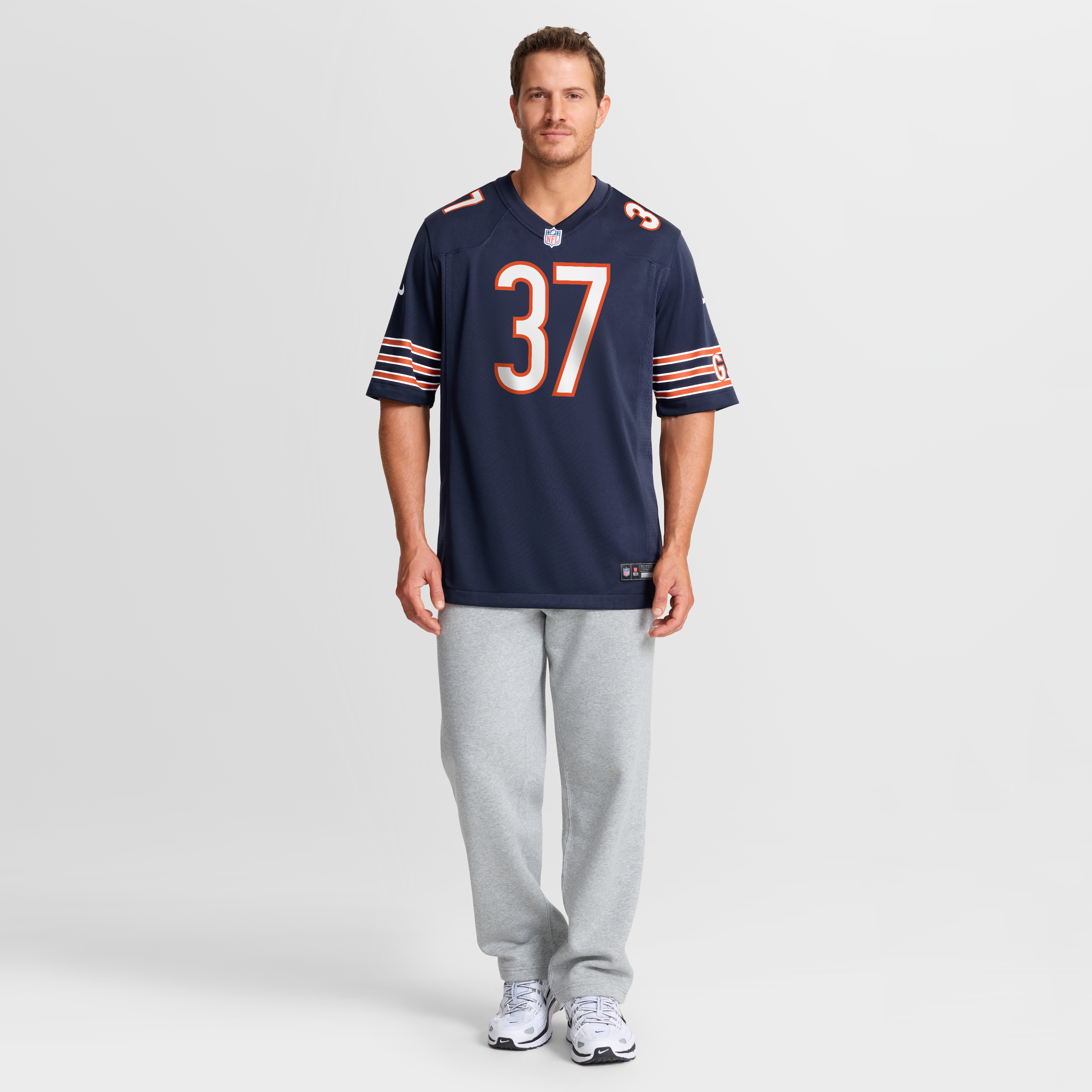 Maillot de match Nike Deantre Prince bleu marine des Chicago Bears pour homme