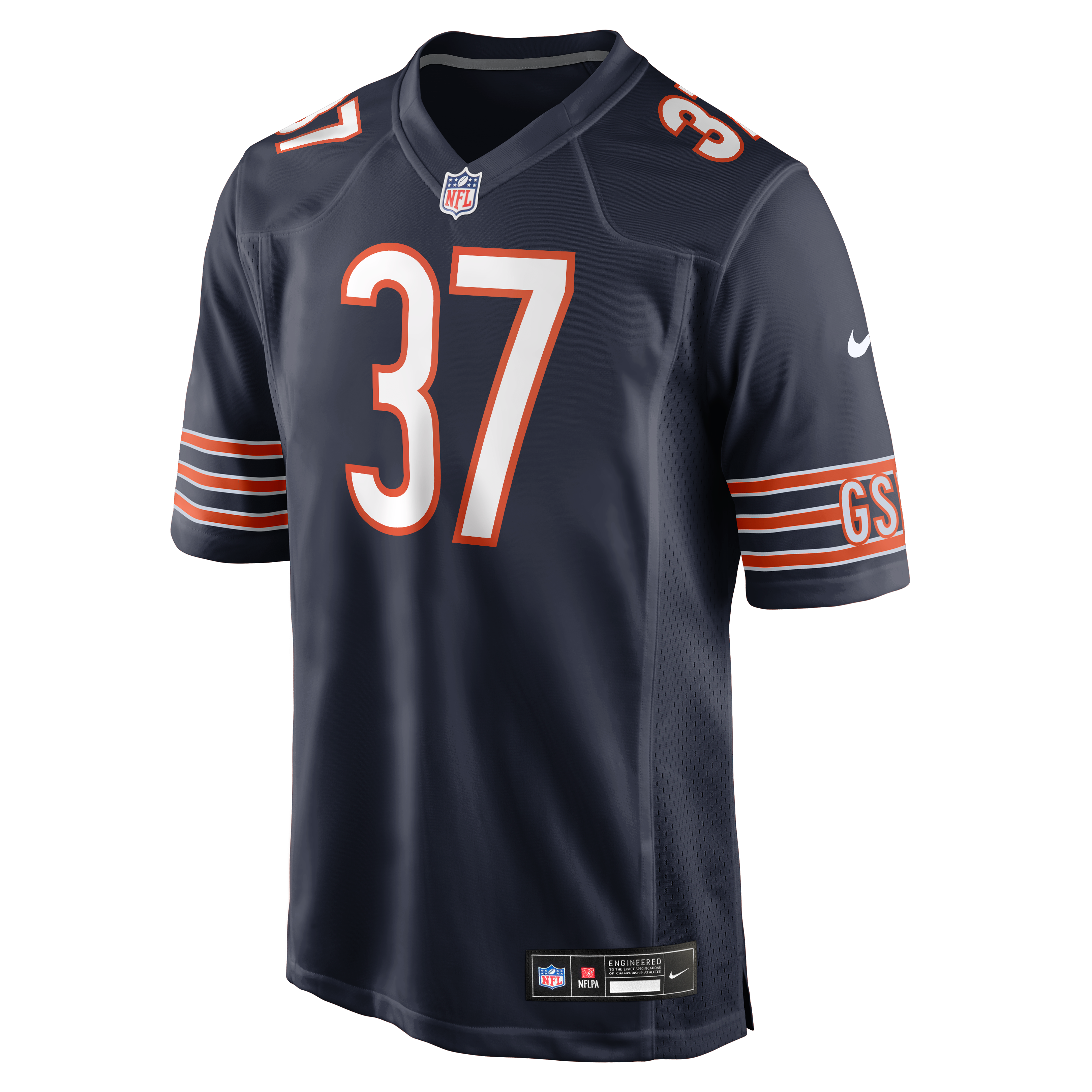 Maillot de match Nike Deantre Prince bleu marine des Chicago Bears pour homme