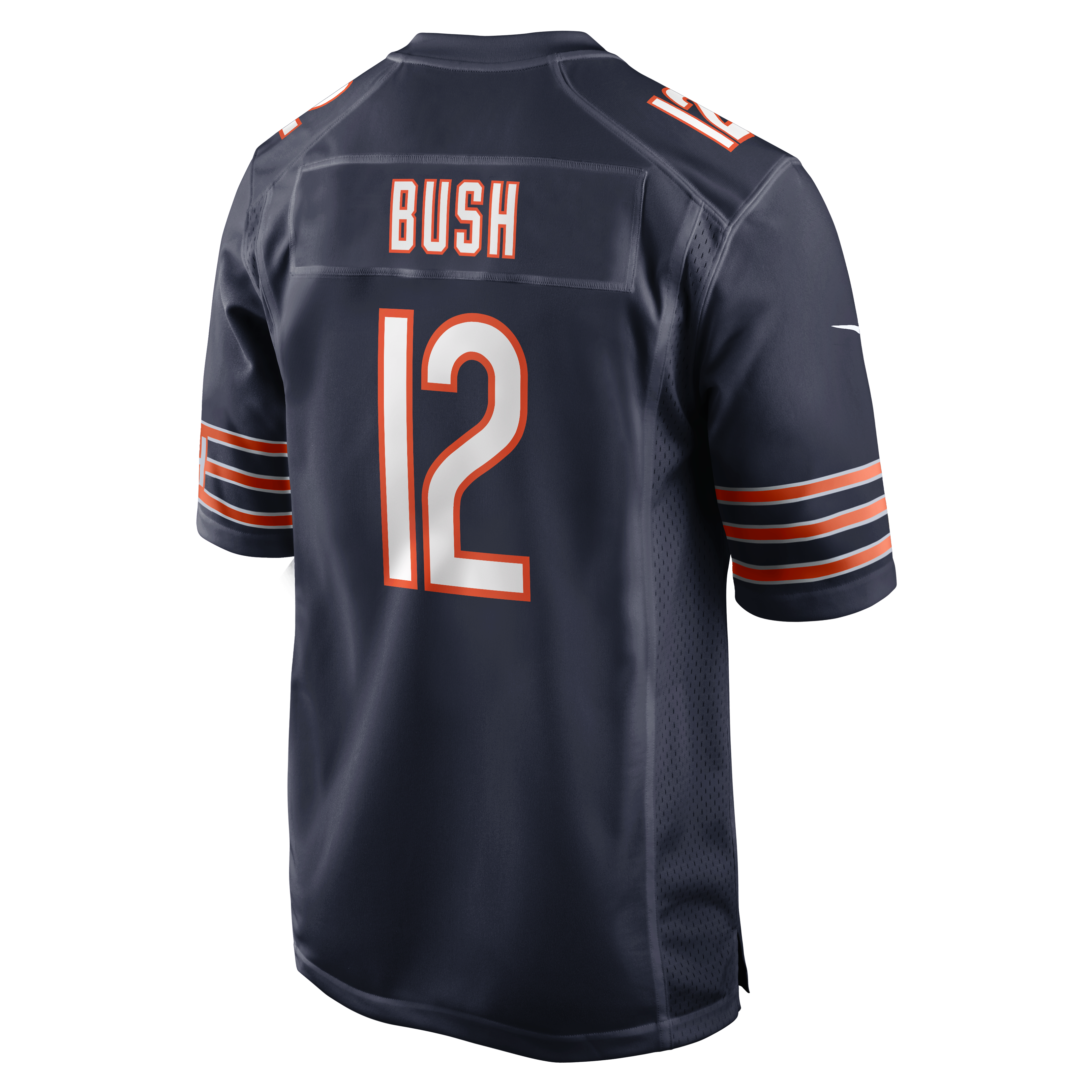 Maillot de match Nike Devin Bush bleu marine des Chicago Bears pour homme