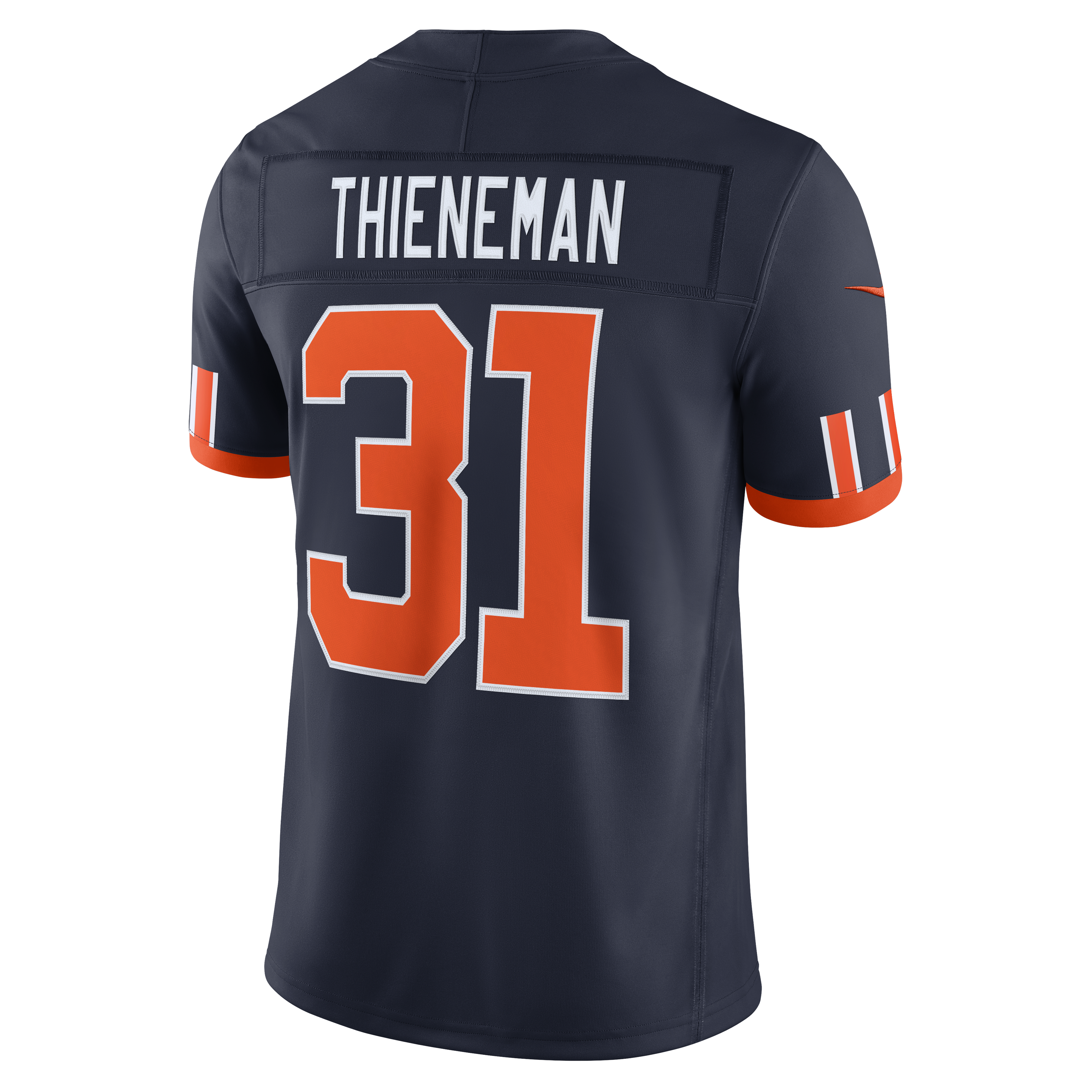 Maillot de match Nike Dillon Thieneman bleu marine Chicago Bears Collection Rivalités 2026 pour homme