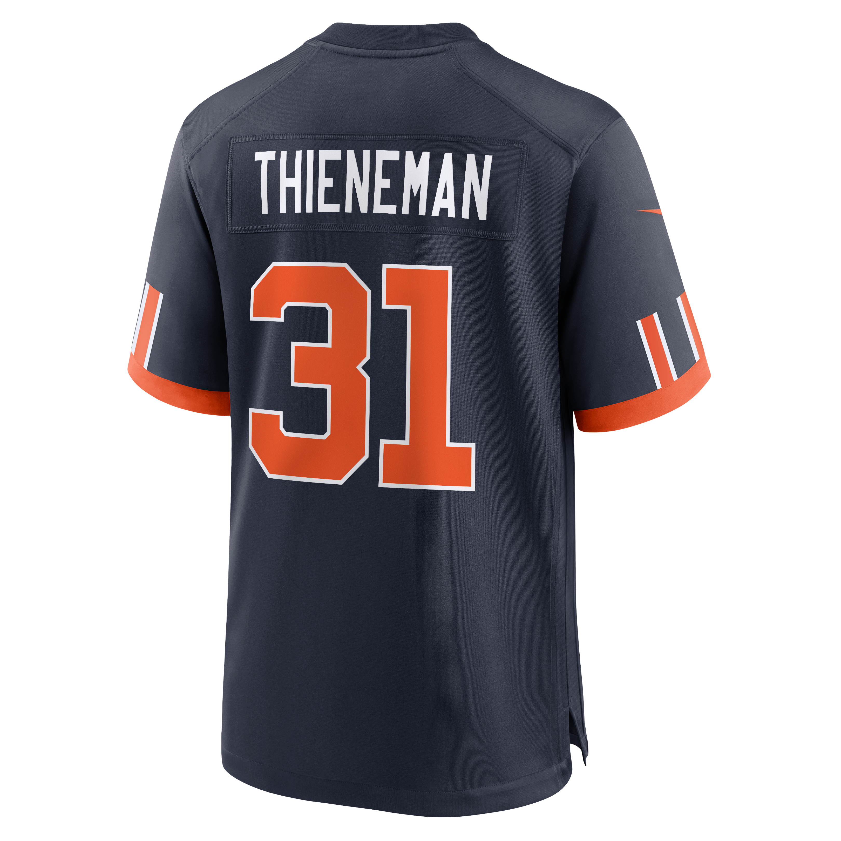 Maillot de match Nike Dillon Thieneman bleu marine Chicago Bears Collection Rivalités 2026 pour homme