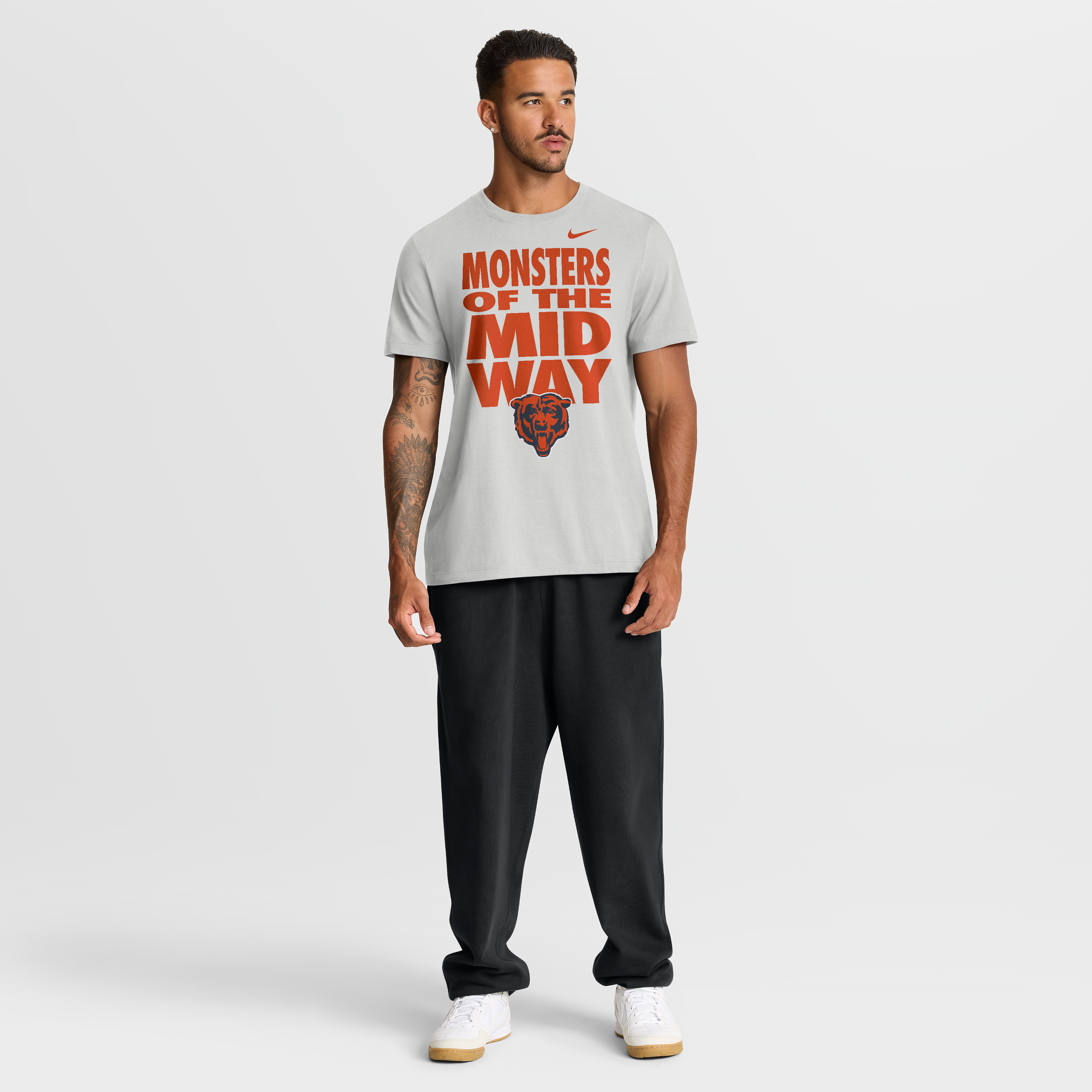 Men's Nike Gray Chicago Bears We Run This T-Shirt