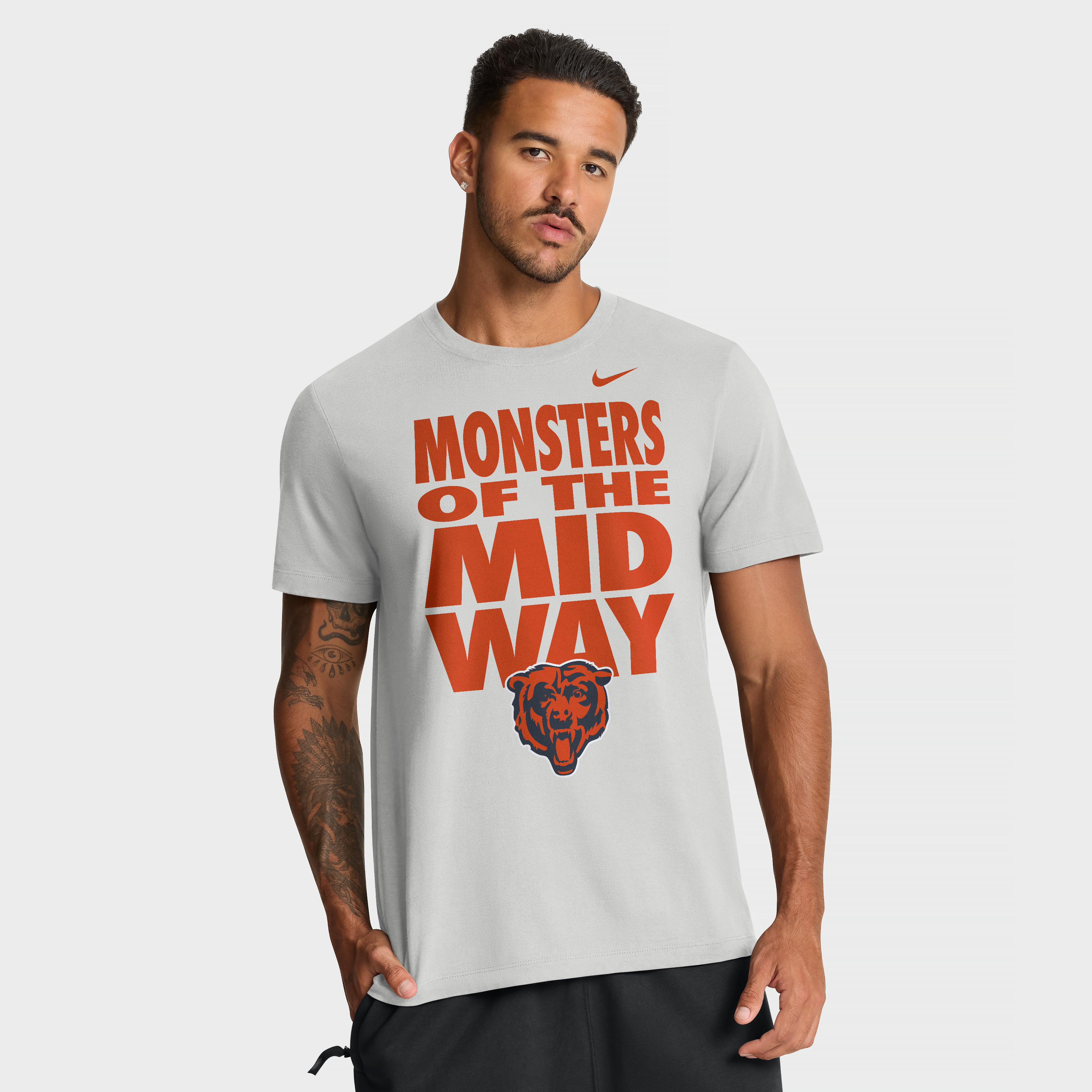 Men's Nike Gray Chicago Bears We Run This T-Shirt