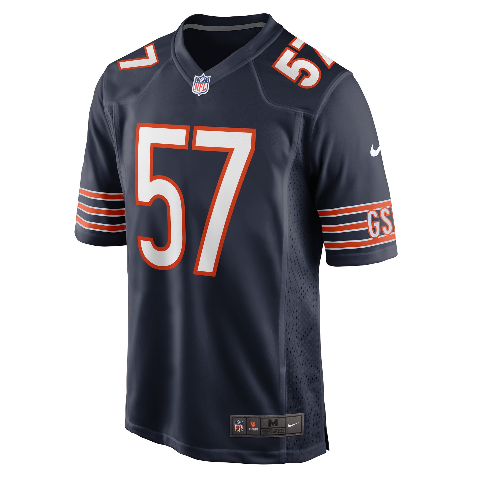 Men's Nike Jack Sanborn Navy Chicago Bears Game Player Jersey