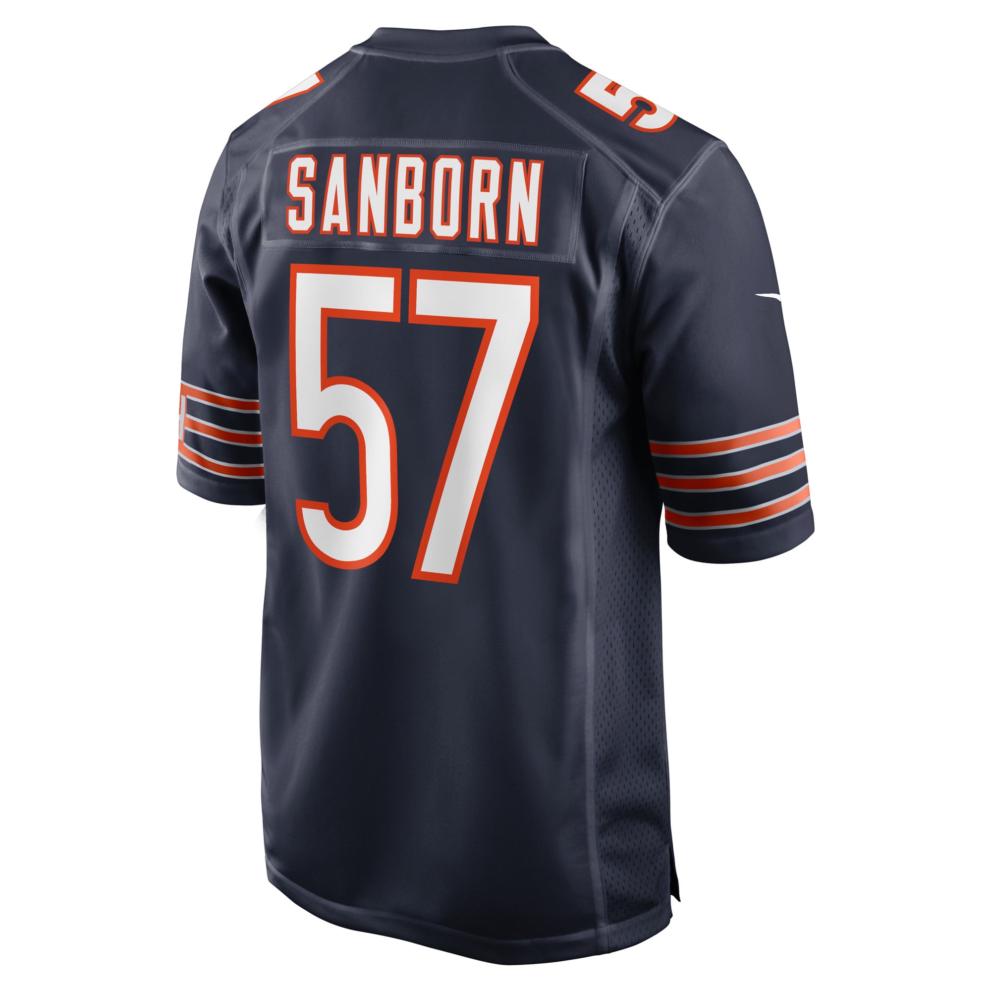Men's Nike Jack Sanborn Navy Chicago Bears Game Player Jersey