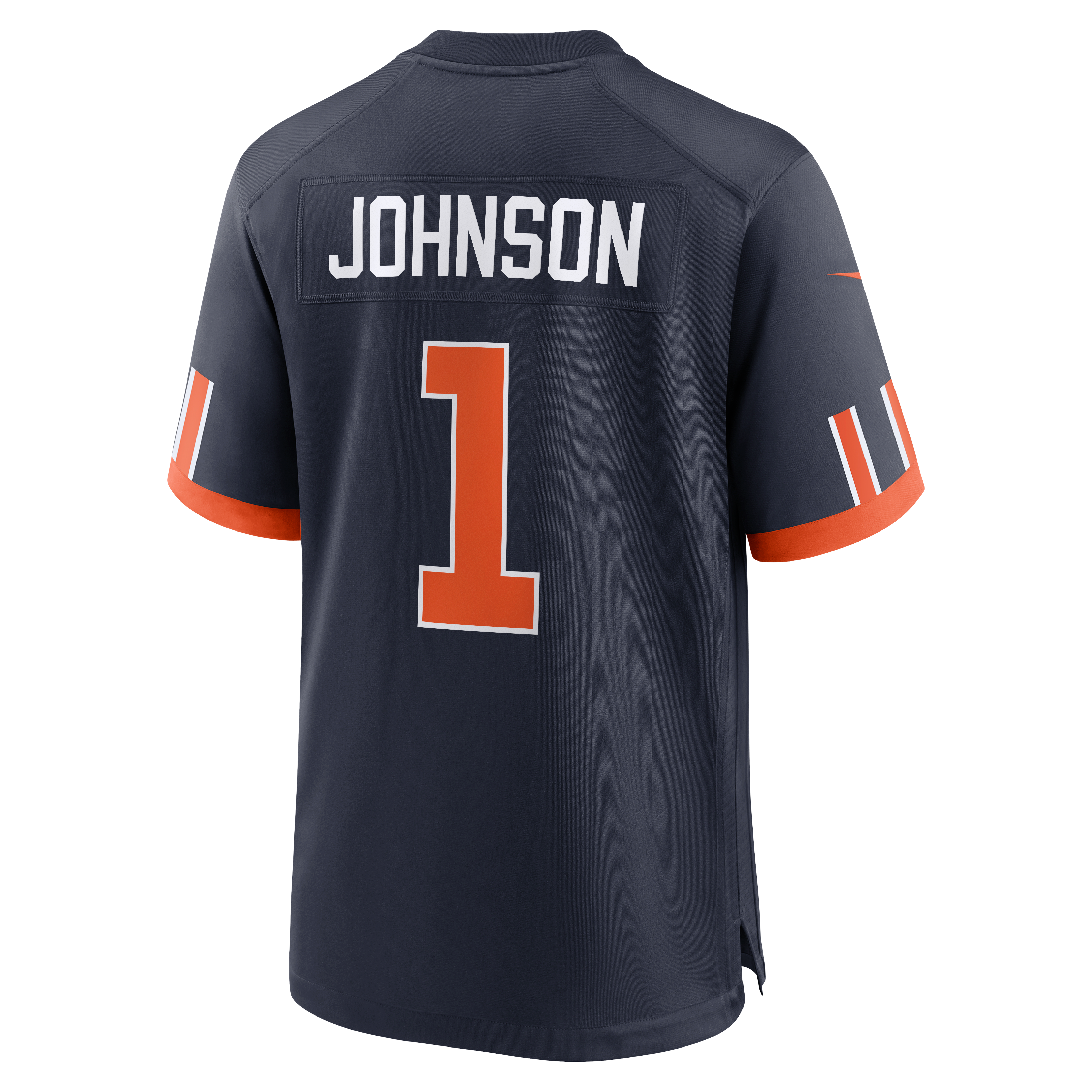 Maillot de match Nike Jaylon Johnson bleu marine Chicago Bears Collection Rivalités 2026 pour homme