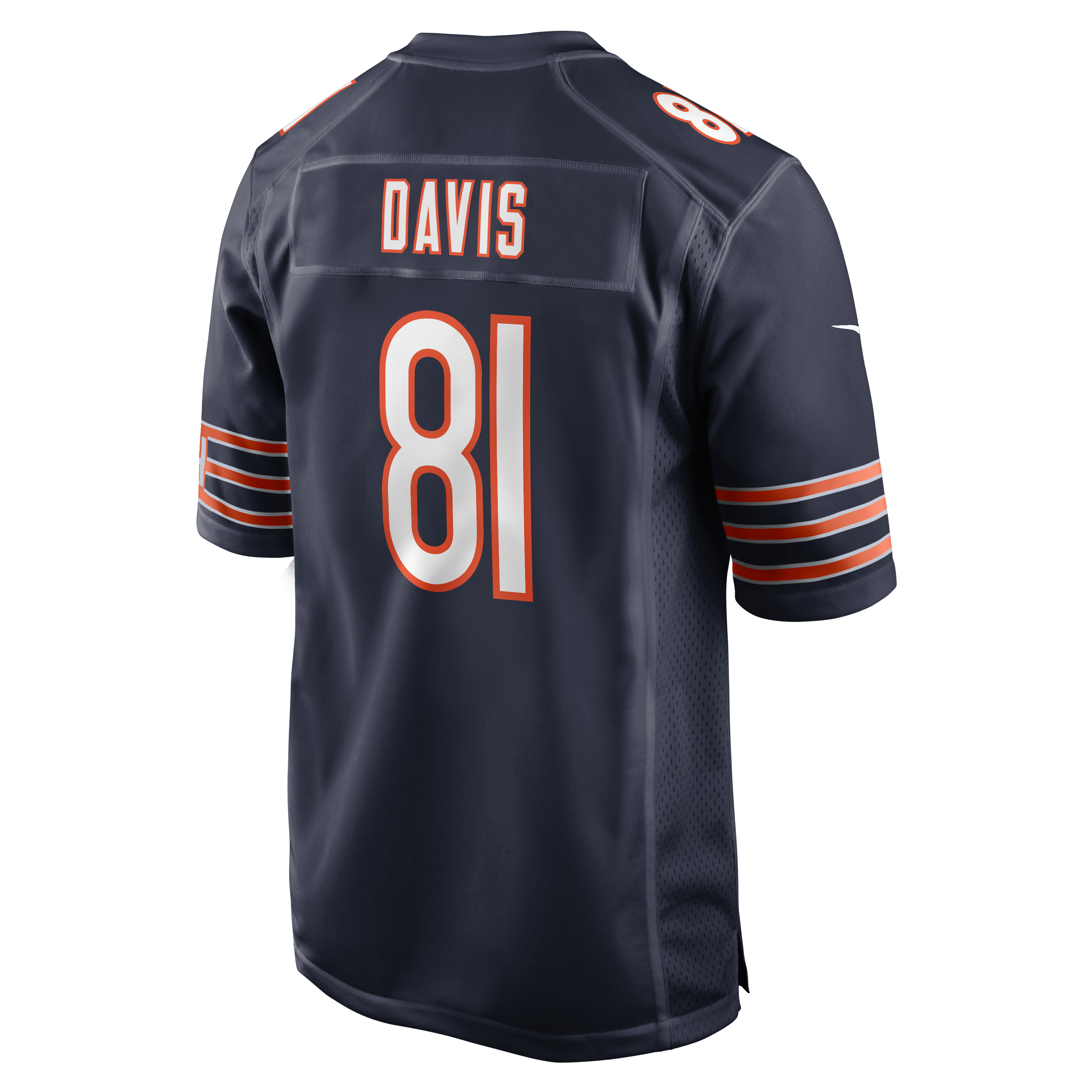 Men's Nike Kaden Davis Navy Chicago Bears Team Game Jersey