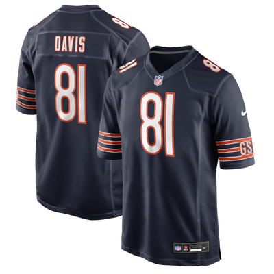 Kaden Davis Chicago Bears Nike Team Game Jersey - Navy