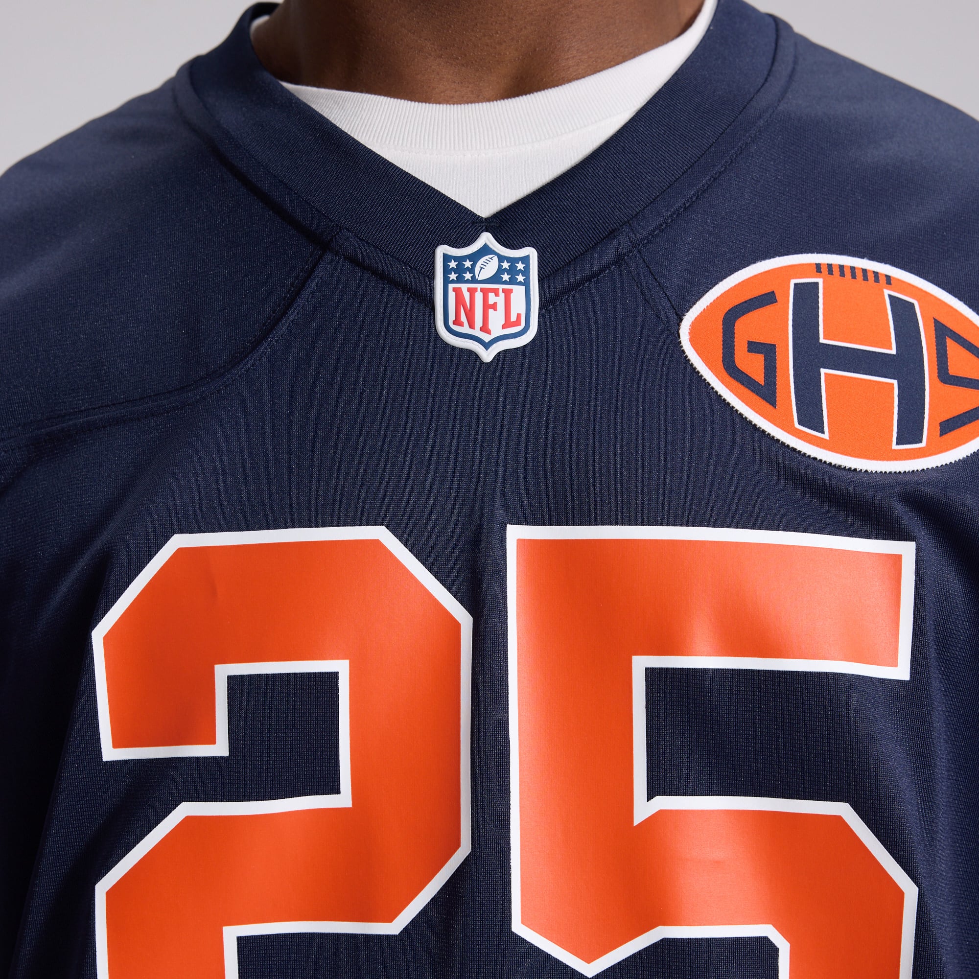 Men's Nike Kyle Monangai Navy Chicago Bears 2026 Rivalries Collection Game Jersey