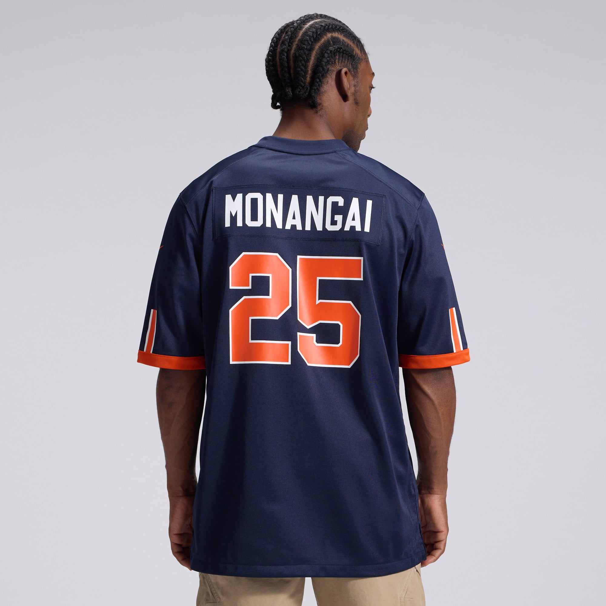 Men's Nike Kyle Monangai Navy Chicago Bears 2026 Rivalries Collection Game Jersey