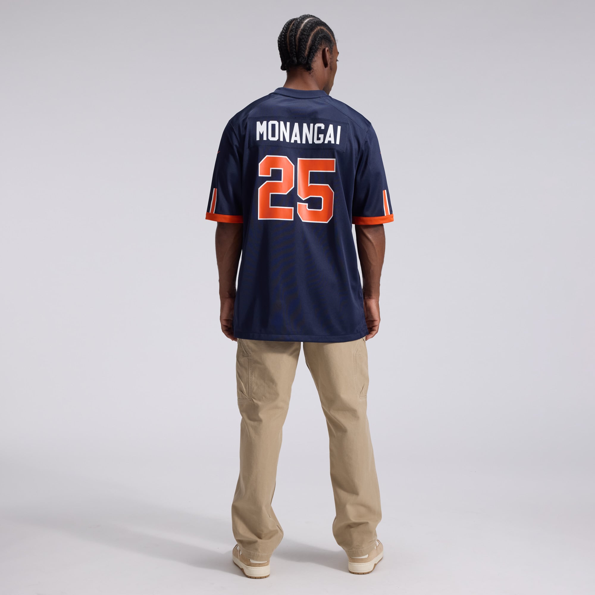 Men's Nike Kyle Monangai Navy Chicago Bears 2026 Rivalries Collection Game Jersey