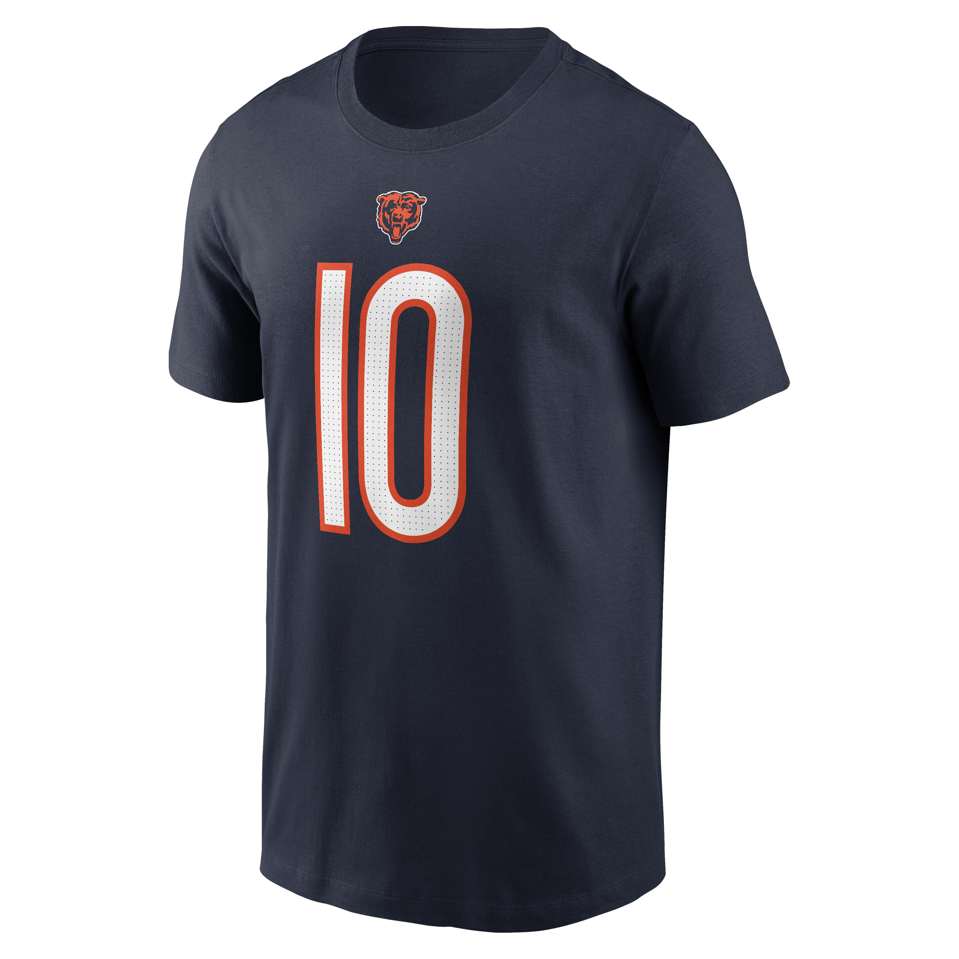 T-shirt Nike Luther Burden III bleu marine Chicago Bears pour homme, avec nom et numéro