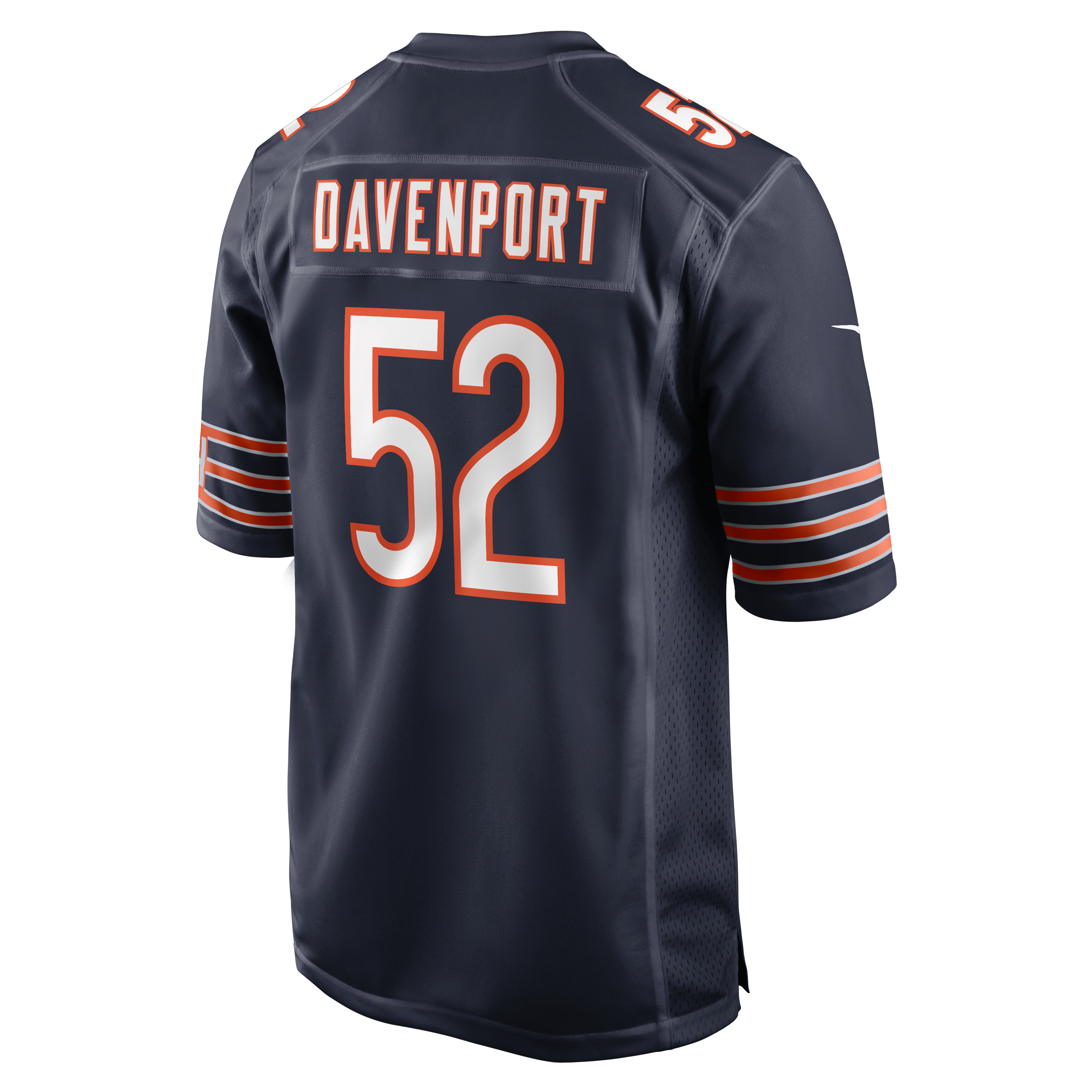 Men's Nike Marcus Davenport Navy Chicago Bears Team Game Jersey
