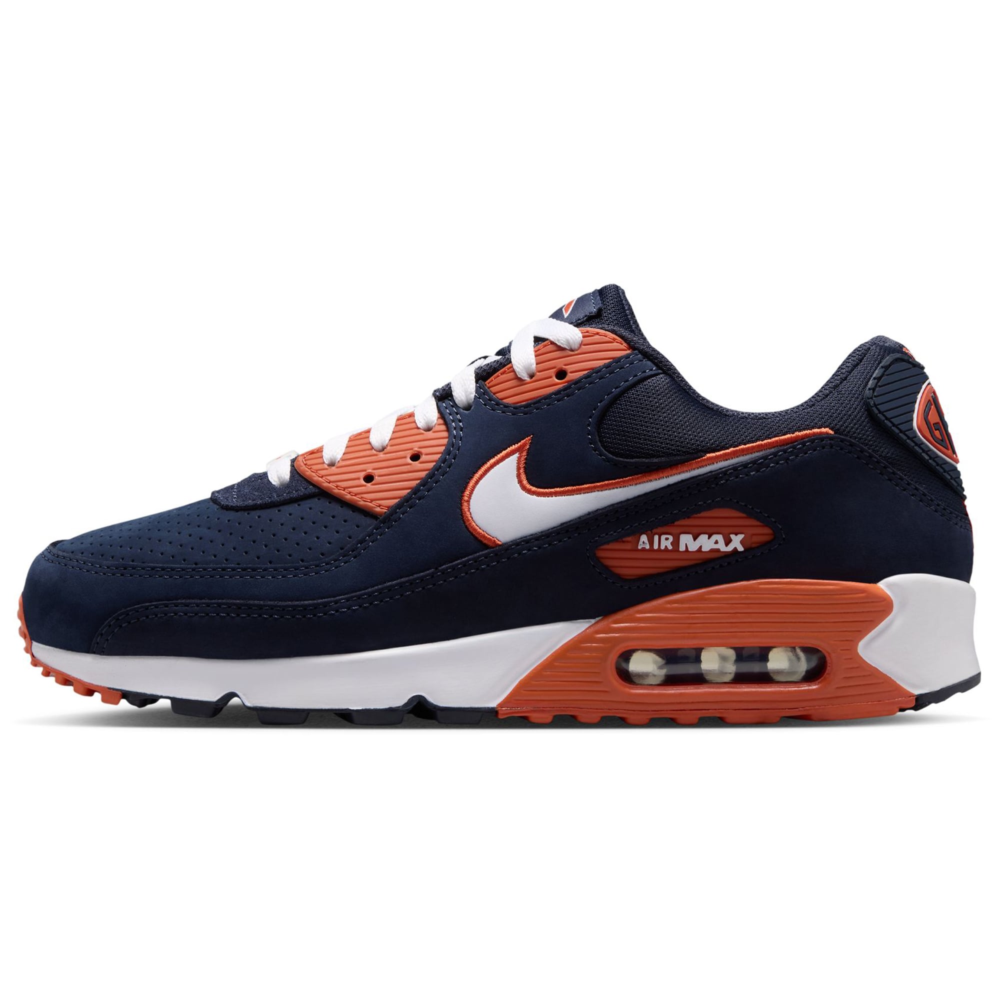 Men's Nike Navy Chicago Bears 2026 Rivalries Collection Air Max 90 Shoes