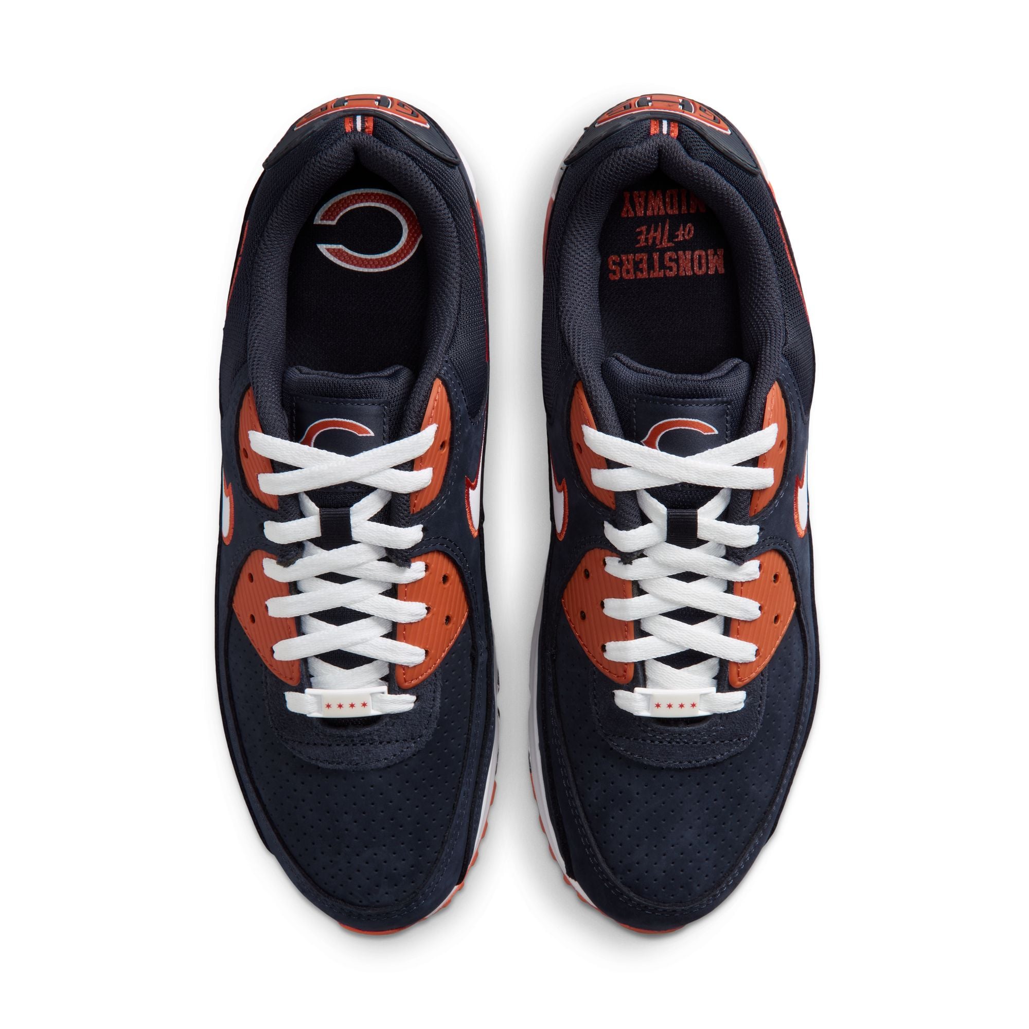 Men's Nike Navy Chicago Bears 2026 Rivalries Collection Air Max 90 Shoes