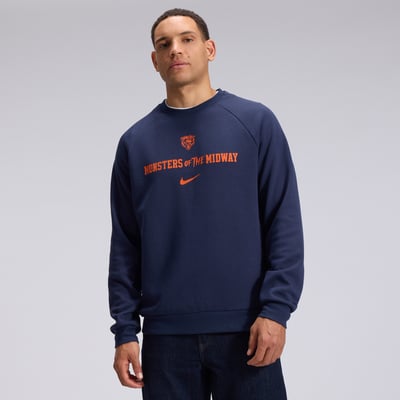  Chicago Bears Nike 2026 Rivalries Collection Dri-FIT Crew Sweatshirt - Navy